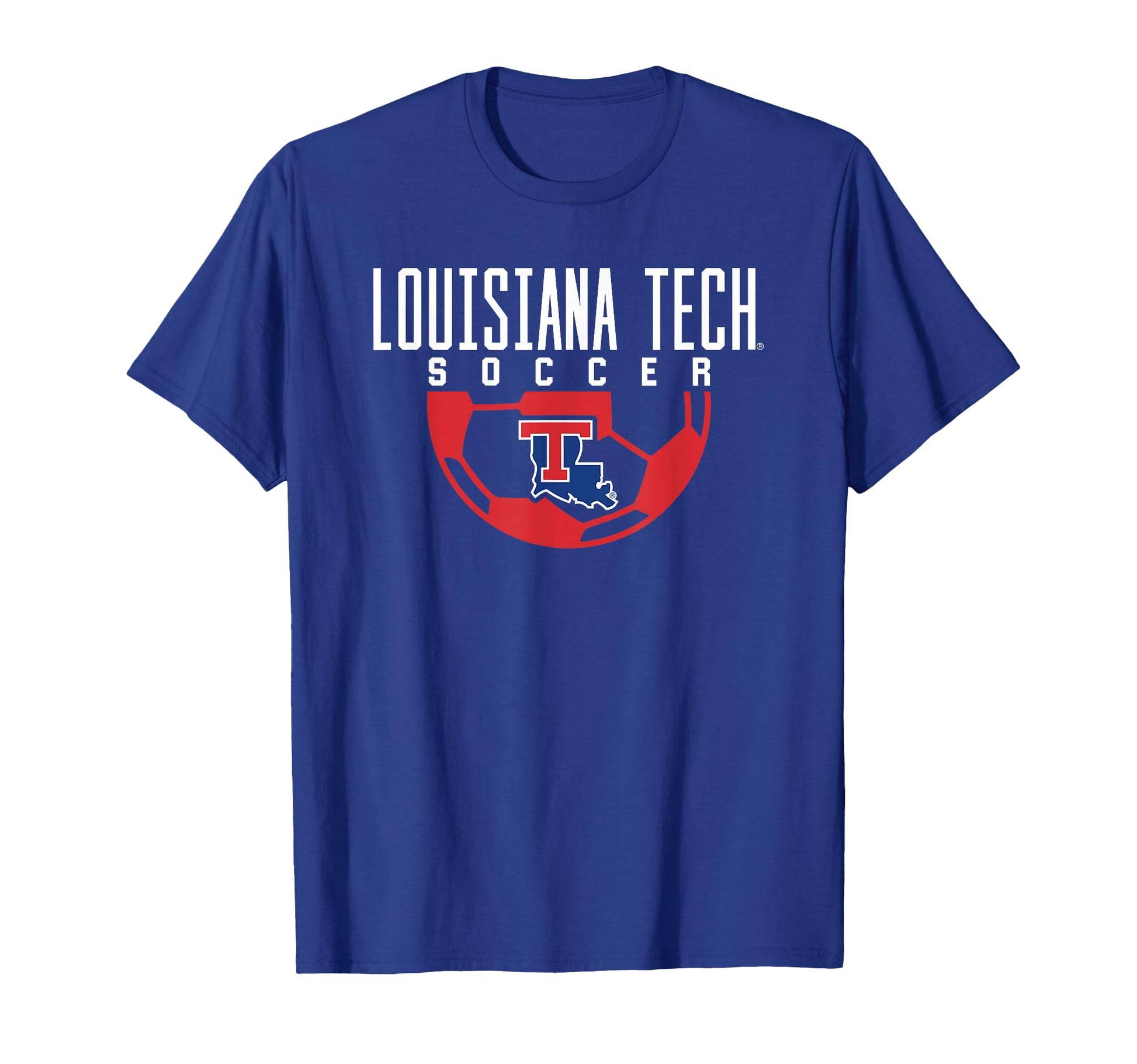 Louisiana Tech Bulldogs Soccer Arch T-Shirt - Custom Art Print Unisex - T-Shirt, Sweatshirt, Hoodie