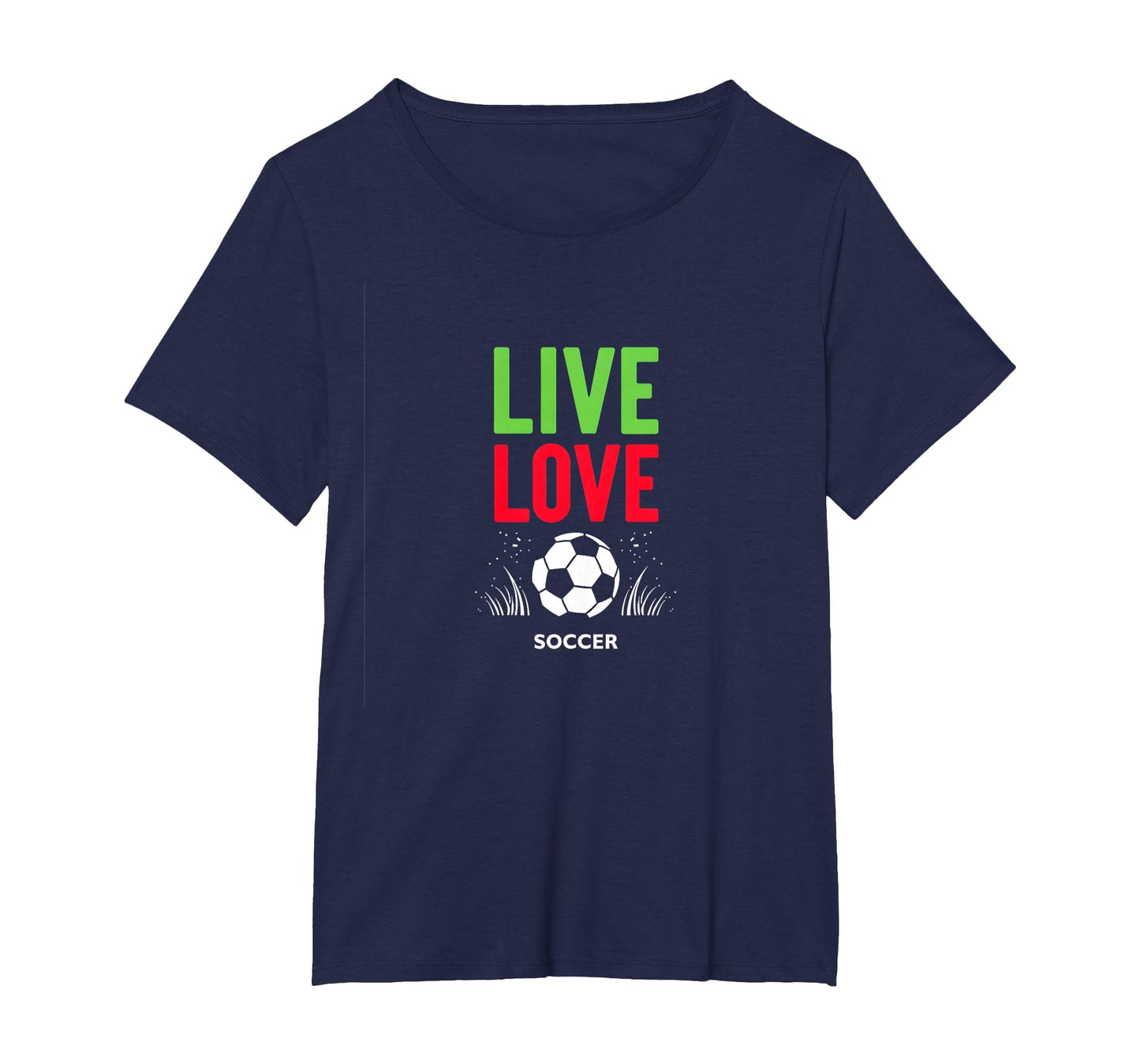 Live Love Soccer Inspiring Sports T-Shirt - Aesthetic Graphic for Adults - T-Shirt, Sweatshirt, Hoodie