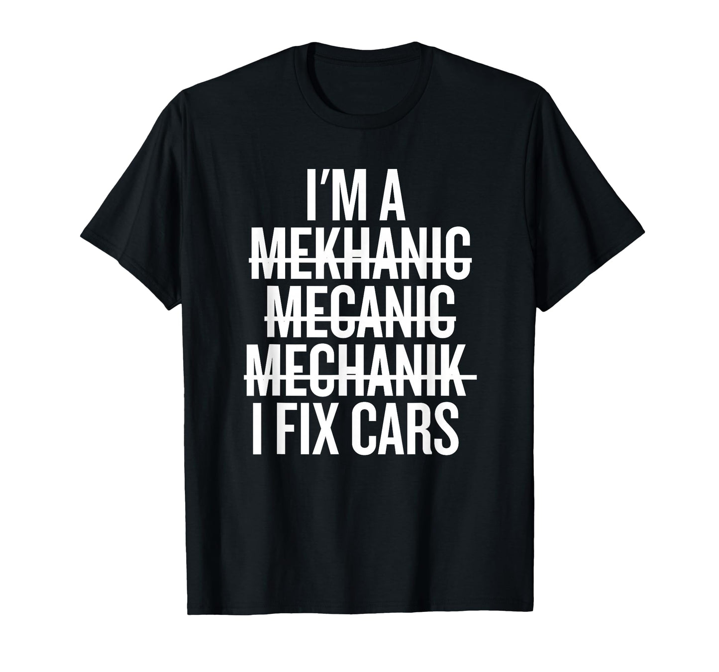 Im Mekhanic Mecanic Mechanik I Fix T-Shirt - Minimalist Print for Adults - T-Shirt, Sweatshirt, Hoodie