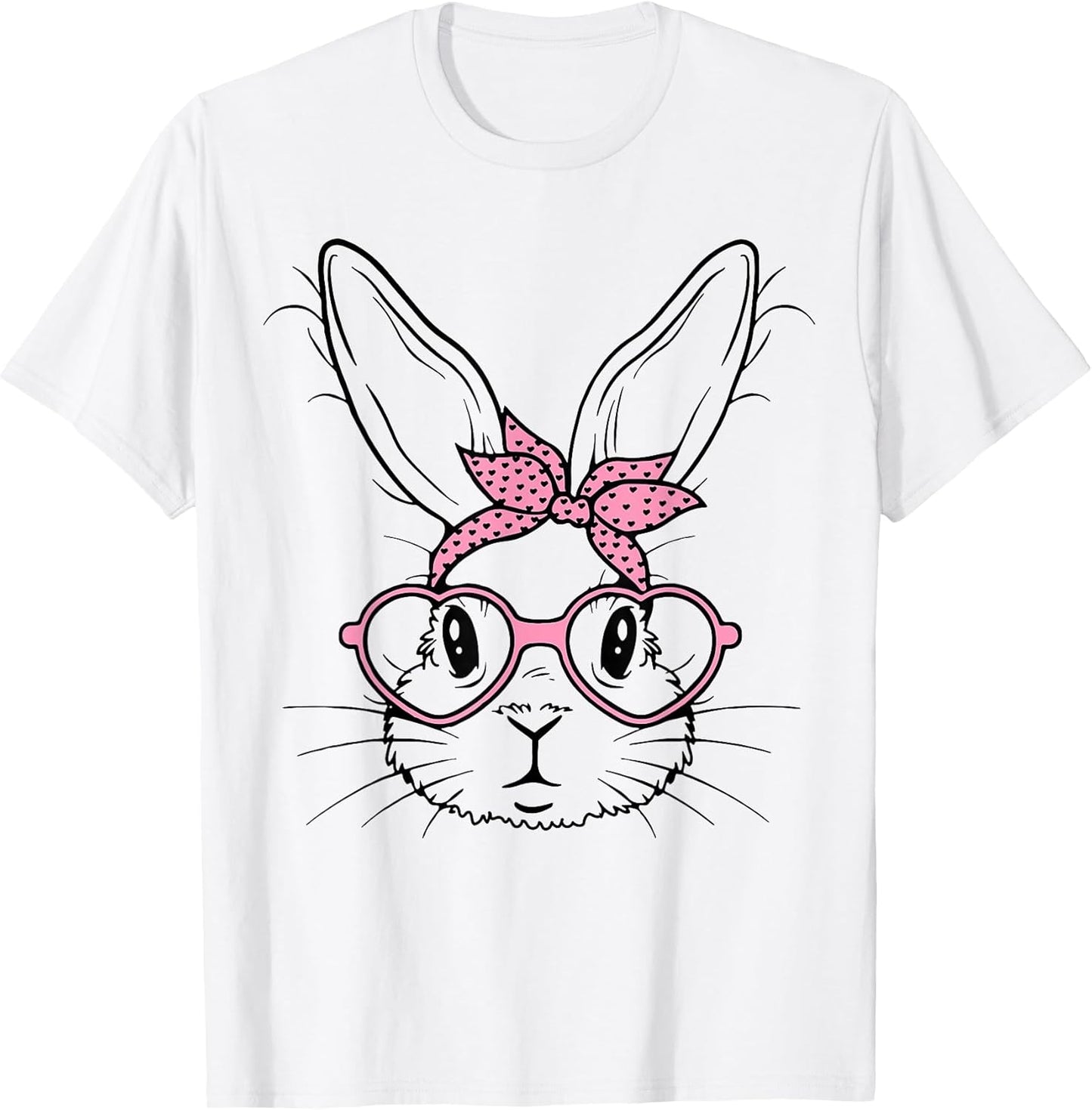 Bunny Face Glasses Easter Bunny Design Gift Idea Unisex T-shirt, Sweatshirt, Hoodie, Long Sleeve Tee - T-Shirt, Sweatshirt, Hoodie