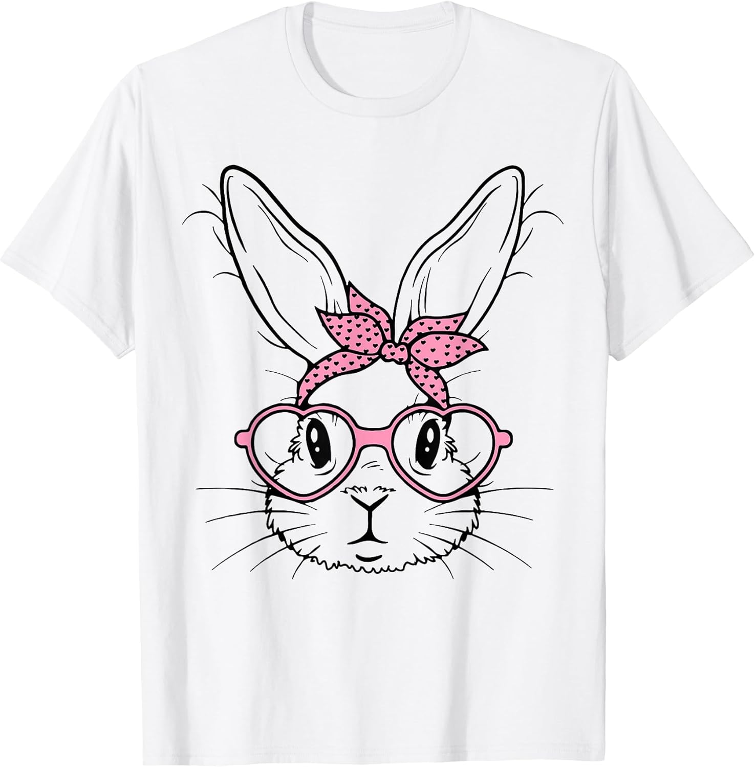 Bunny Face Glasses Easter Bunny Design Gift Idea Unisex T-shirt, Sweatshirt, Hoodie, Long Sleeve Tee - T-Shirt, Sweatshirt, Hoodie