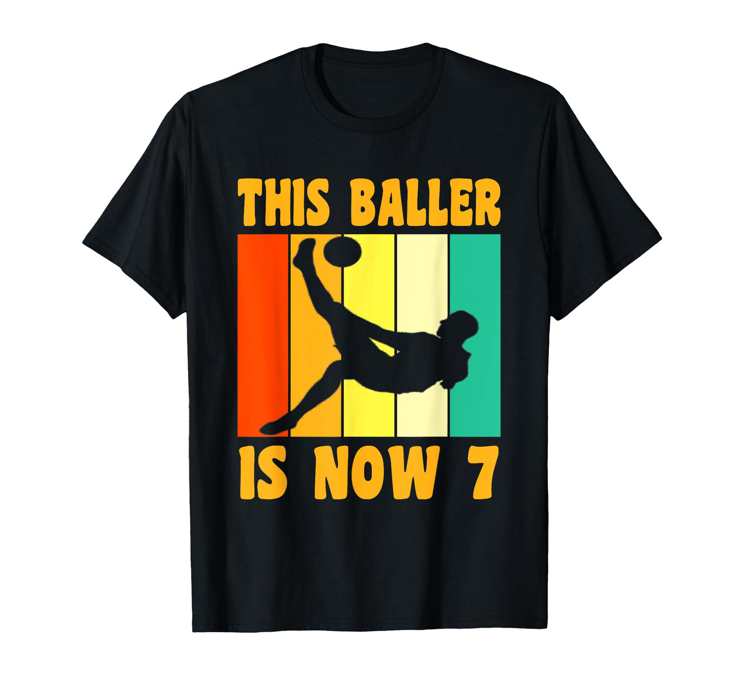 Happy 7Th Birthday 7 Year Old Soccer T-Shirt - Trendy Graphic for Adults - T-Shirt, Sweatshirt, Hoodie