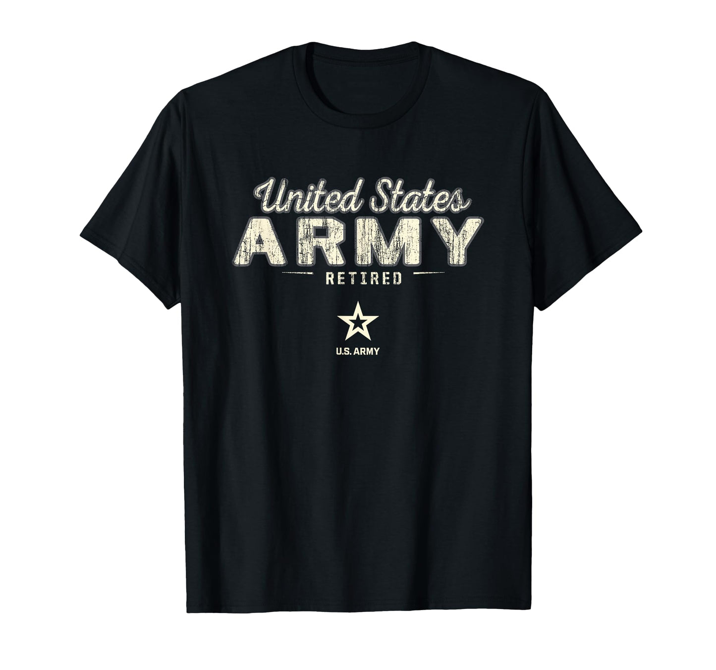United States Army Military Retired Black T-Shirt - Graphic Print Men Women - T-Shirt, Sweatshirt, Hoodie