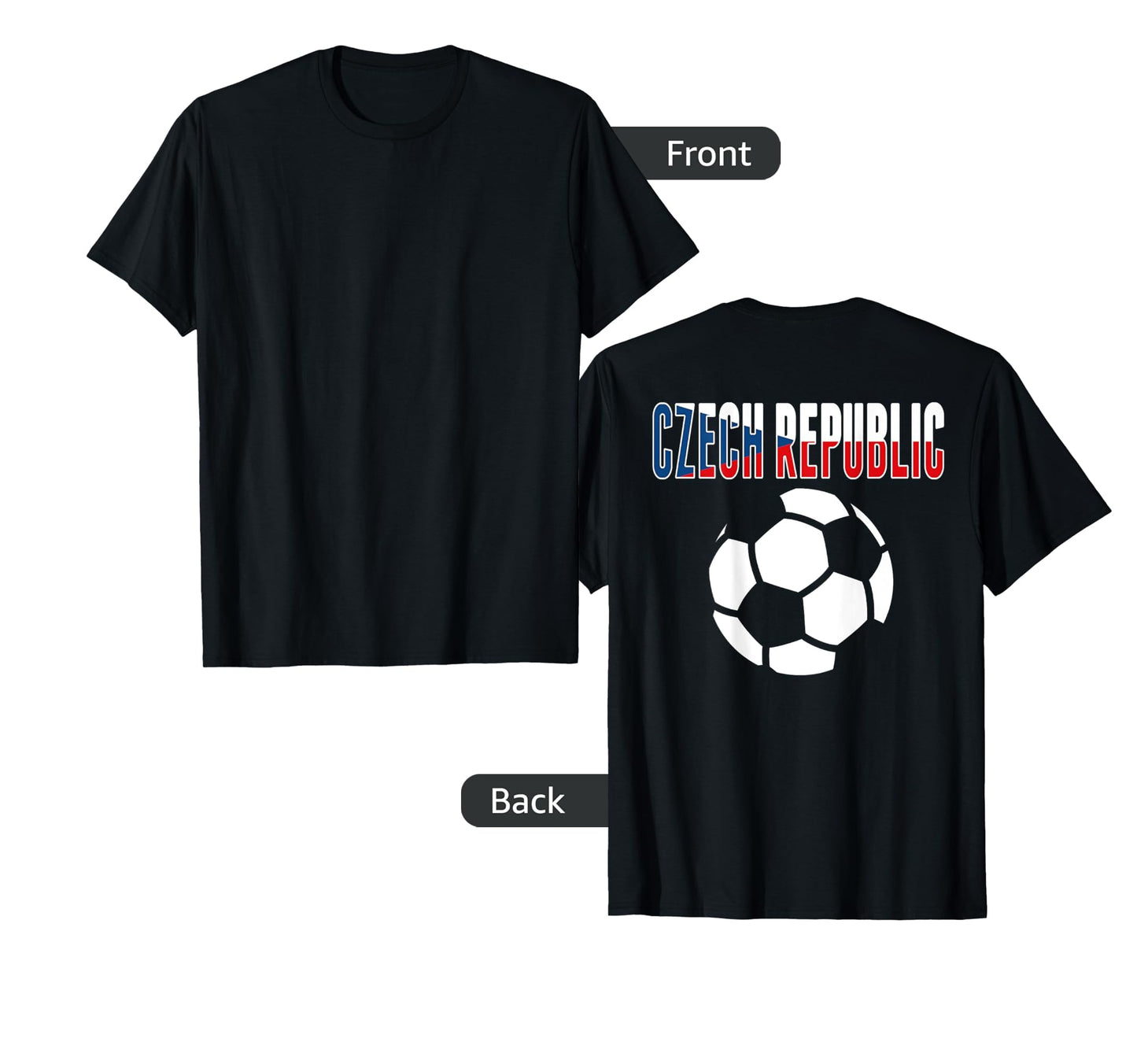 Czech Republic Soccer Lovers Jersey T-Shirt - Trendy Graphic for Adults - T-Shirt, Sweatshirt, Hoodie