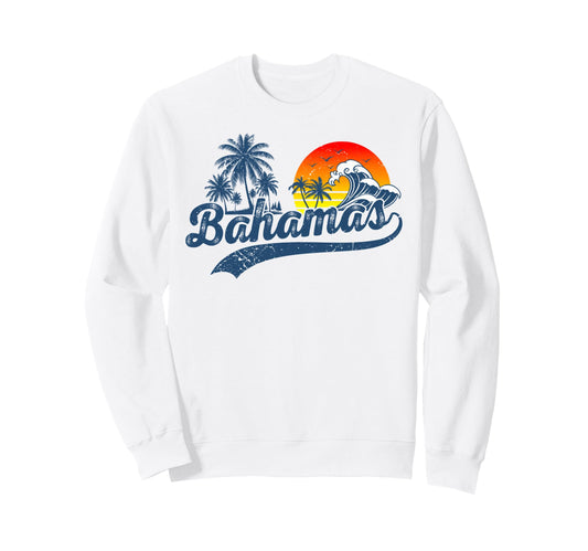 Bahamas Tropical Beach Sunset Sweatshirt - Aesthetic Graphic for Adults - T-Shirt, Sweatshirt, Hoodie