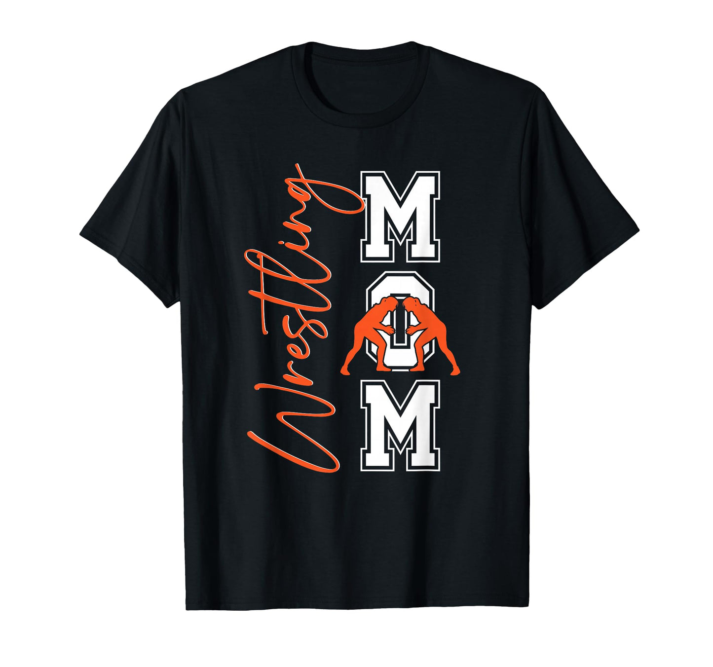 Orange Wrestling Wrestler Mom Mama T-Shirt - Novelty Apparel for Adults - T-Shirt, Sweatshirt, Hoodie