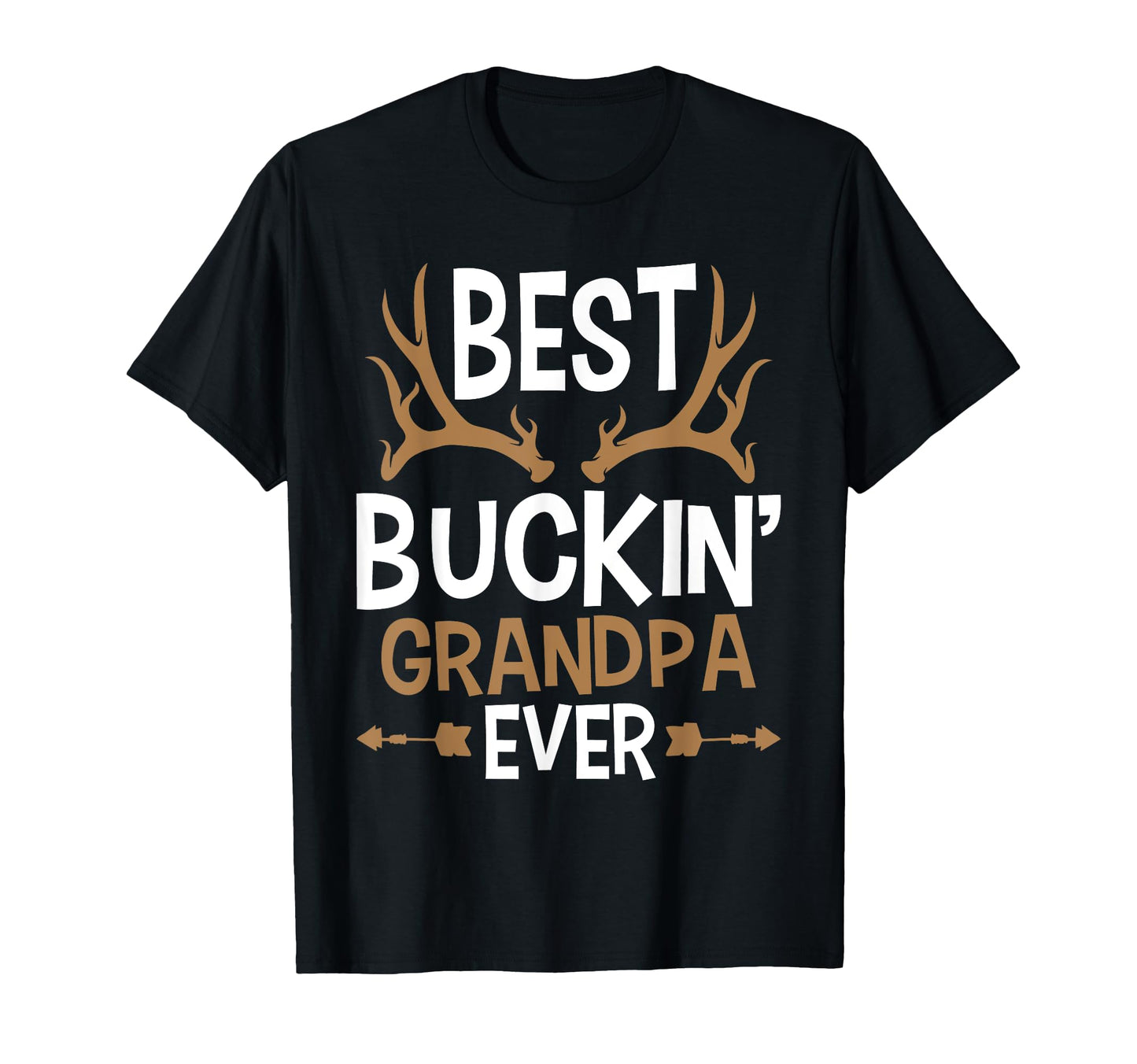 Best Buckin Grandpa Ever Deer T-Shirt - Casual Everyday Wear for Adults - T-Shirt, Sweatshirt, Hoodie