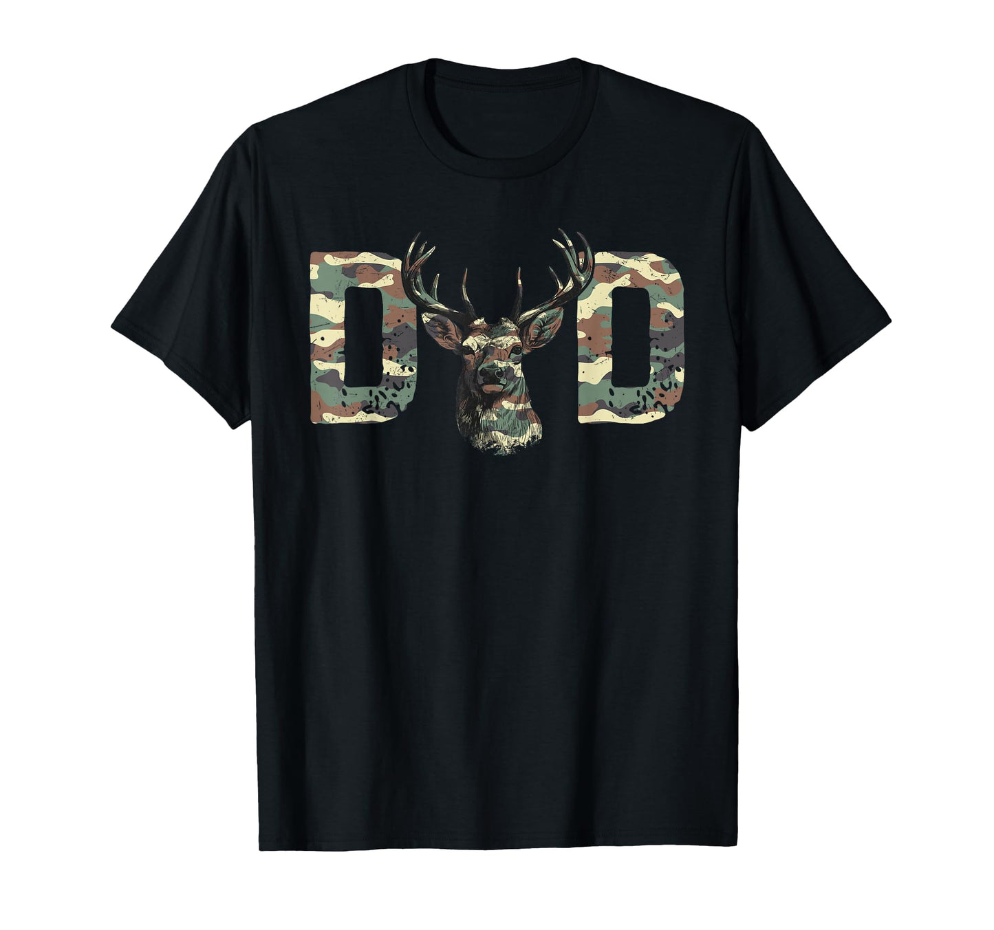 Camo Dad Hunting Camouflage Deer T-Shirt - Fun Novelty Design Unisex - T-Shirt, Sweatshirt, Hoodie