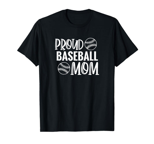 Baseball Player Mom Gift Proud T-Shirt - Unique Graphic for Adults - T-Shirt, Sweatshirt, Hoodie