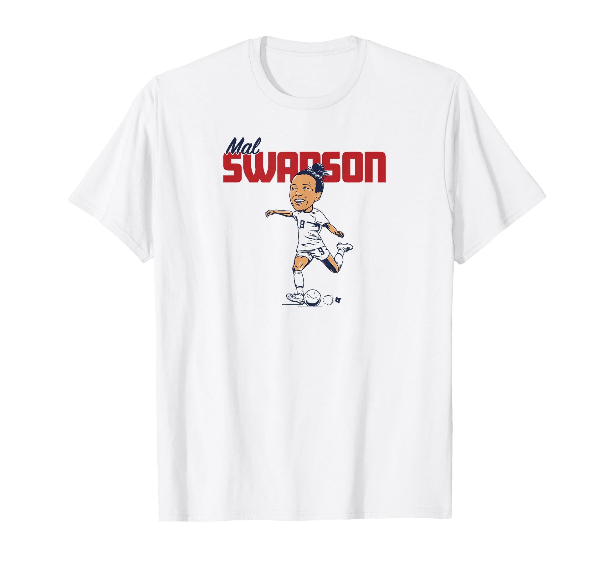 Mal Swanson Caricature Uswnt T-Shirt - Fun Novelty Design for Adults - T-Shirt, Sweatshirt, Hoodie