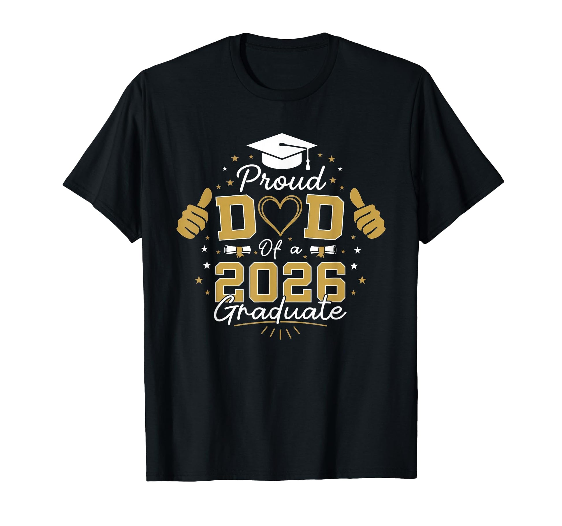 Proud Dad 2026 Graduate Dad T-Shirt - Minimalist Print Men Women - T-Shirt, Sweatshirt, Hoodie