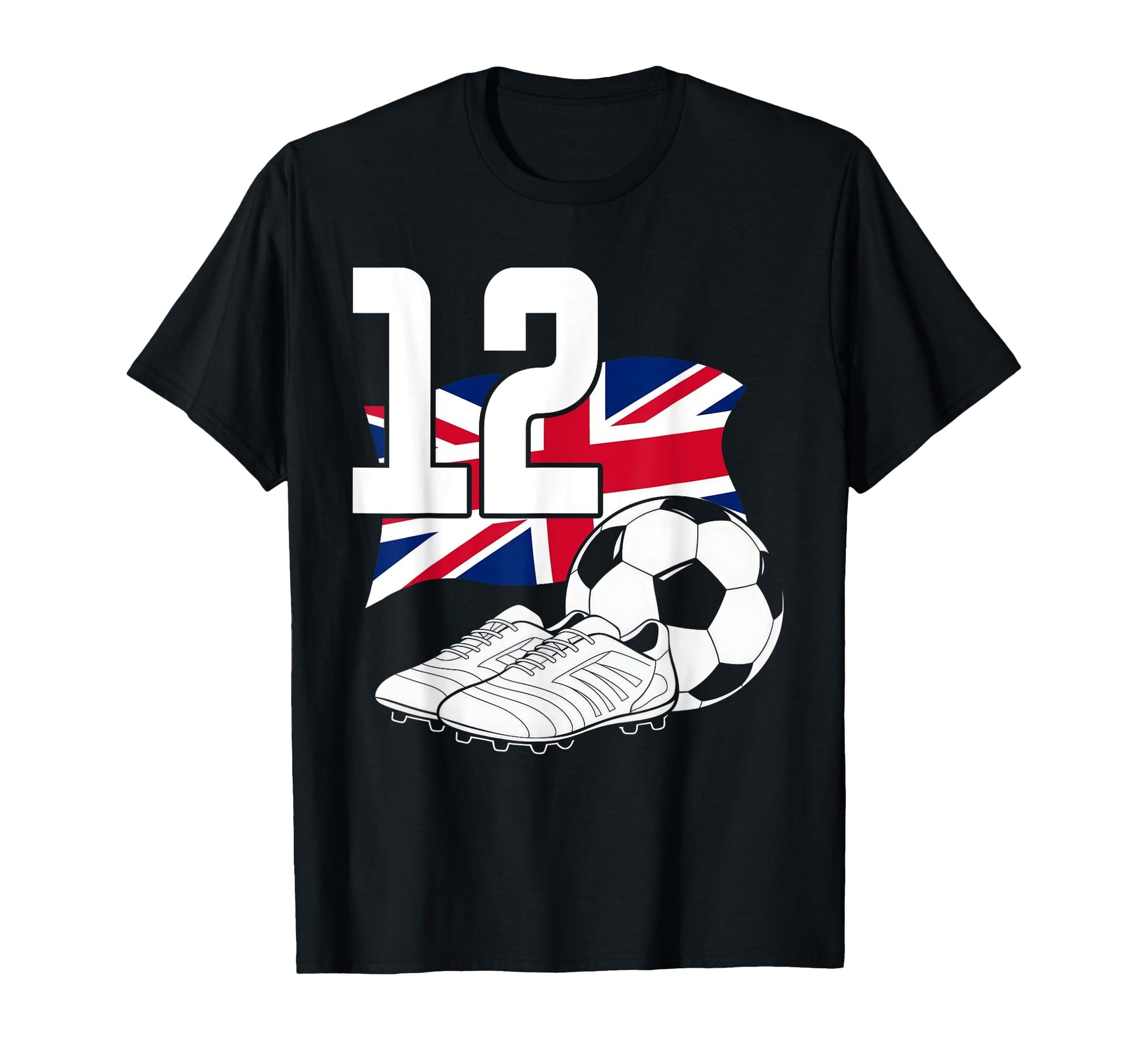 12 Soccer Birthday Gift Soccer Fan T-Shirt - Custom Art Print for Adults - T-Shirt, Sweatshirt, Hoodie
