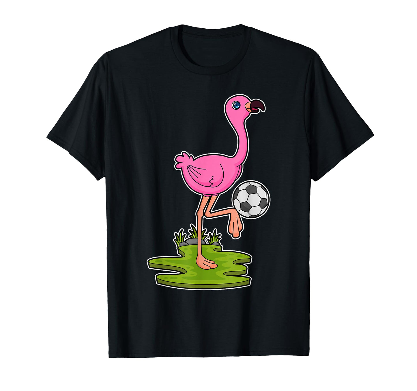 Flamingo Soccer Player Soccer T-Shirt - Casual Everyday Wear Men Women - T-Shirt, Sweatshirt, Hoodie