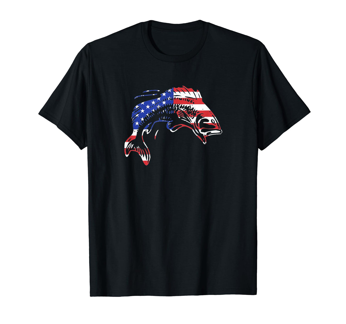 Patriotic Fisherman Gift Usa T-Shirt - Custom Art Print for Adults - T-Shirt, Sweatshirt, Hoodie