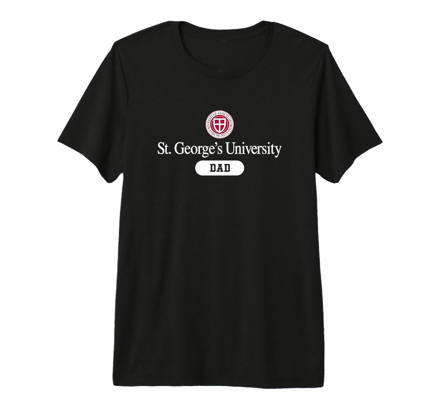 St Georges University Dad Tri Blend T-Shirt - Minimalist Print Unisex - T-Shirt, Sweatshirt, Hoodie