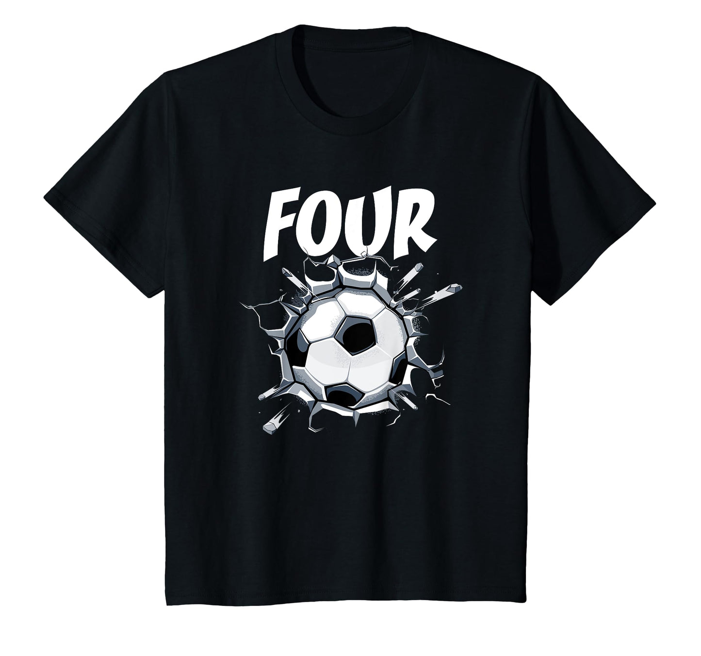 4 Year Old Soccer Birthday Party T-Shirt - Fun Novelty Design for Adults - T-Shirt, Sweatshirt, Hoodie