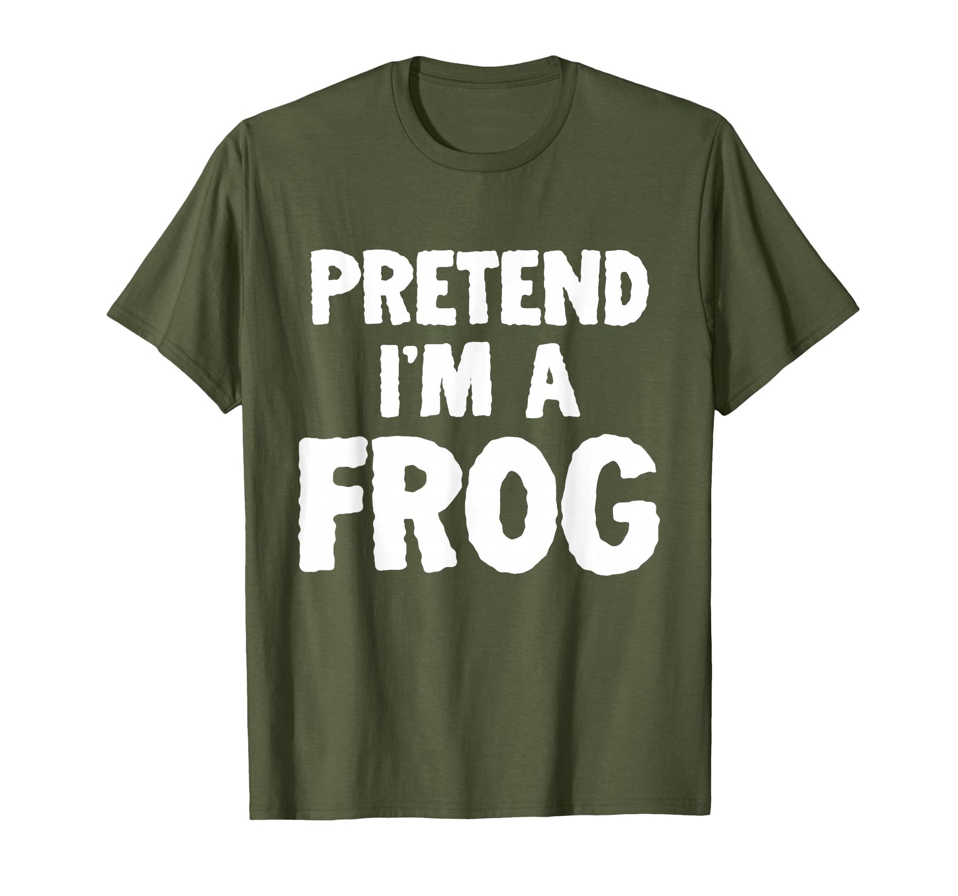 Pretend Im Frog Funny Halloween Costume T-Shirt - Aesthetic Graphic Unisex - T-Shirt, Sweatshirt, Hoodie