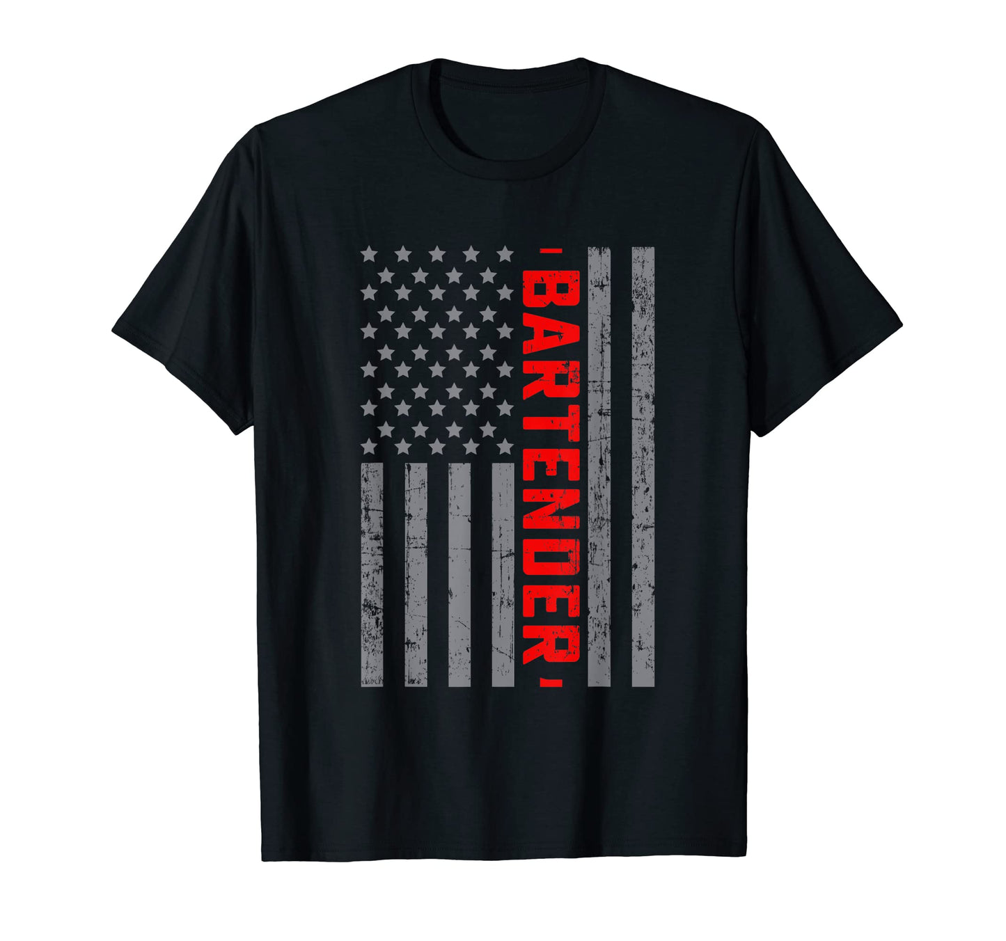 American Flag Bartender Us Flag Dad T-Shirt - Streetwear Style for Adults - T-Shirt, Sweatshirt, Hoodie