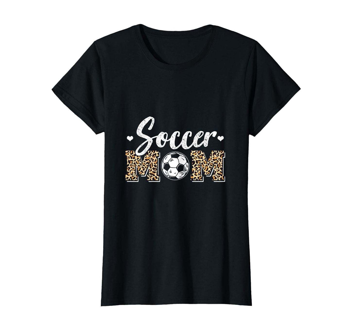 Funny Soccer Lover Leopard Pattern Soccer T-Shirt - Trendy Graphic Unisex - T-Shirt, Sweatshirt, Hoodie