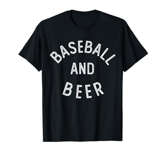 Baseball And Beer T-Shirt - Novelty Apparel Unisex - T-Shirt, Sweatshirt, Hoodie
