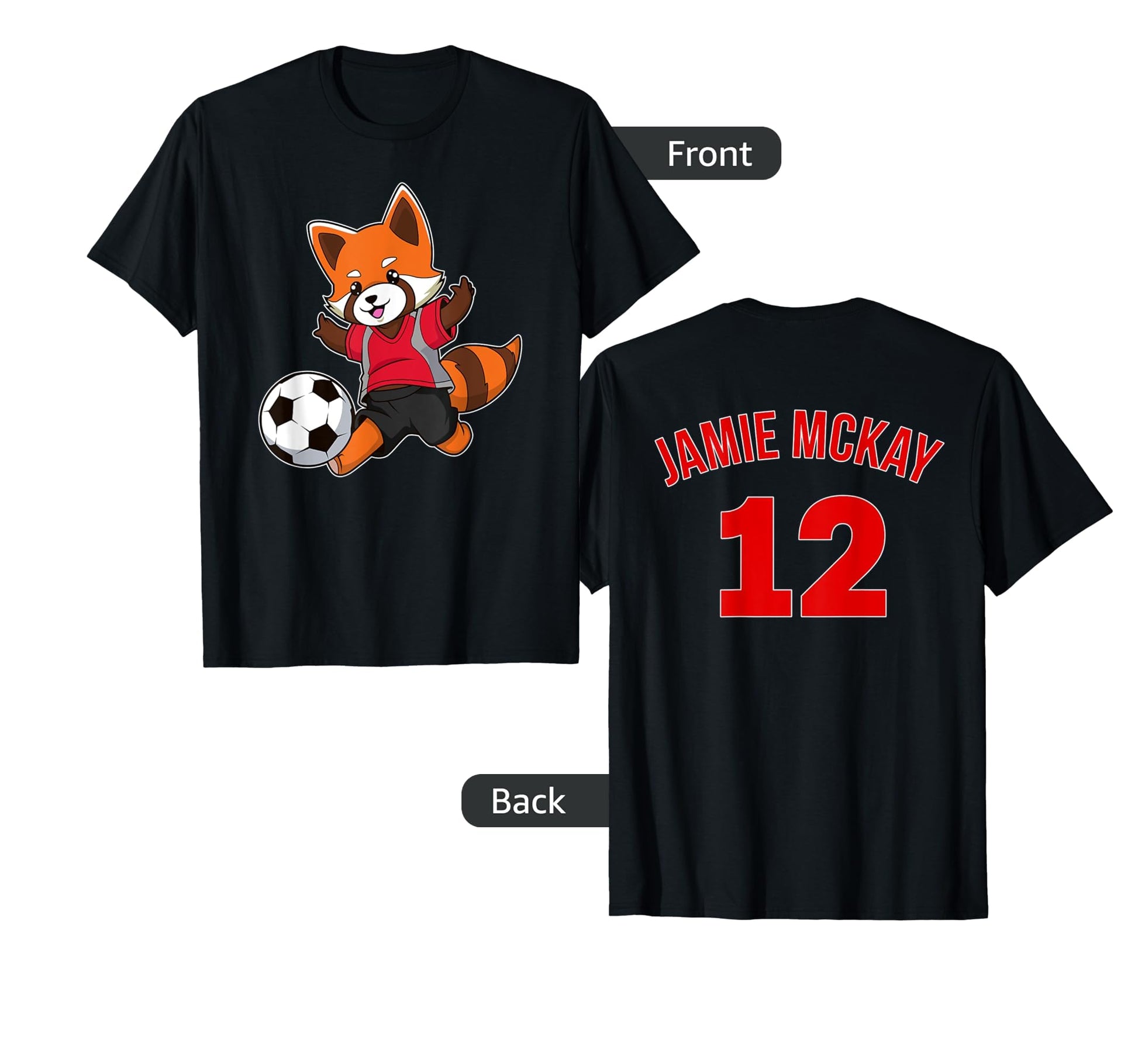 Red Panda Soccer C T-Shirt - Minimalist Print Men Women - T-Shirt, Sweatshirt, Hoodie
