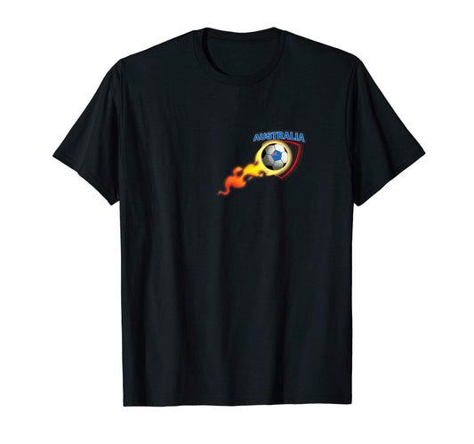 Australia Soccer Ball Australia Soccer T-Shirt - Trendy Graphic for Adults - T-Shirt, Sweatshirt, Hoodie