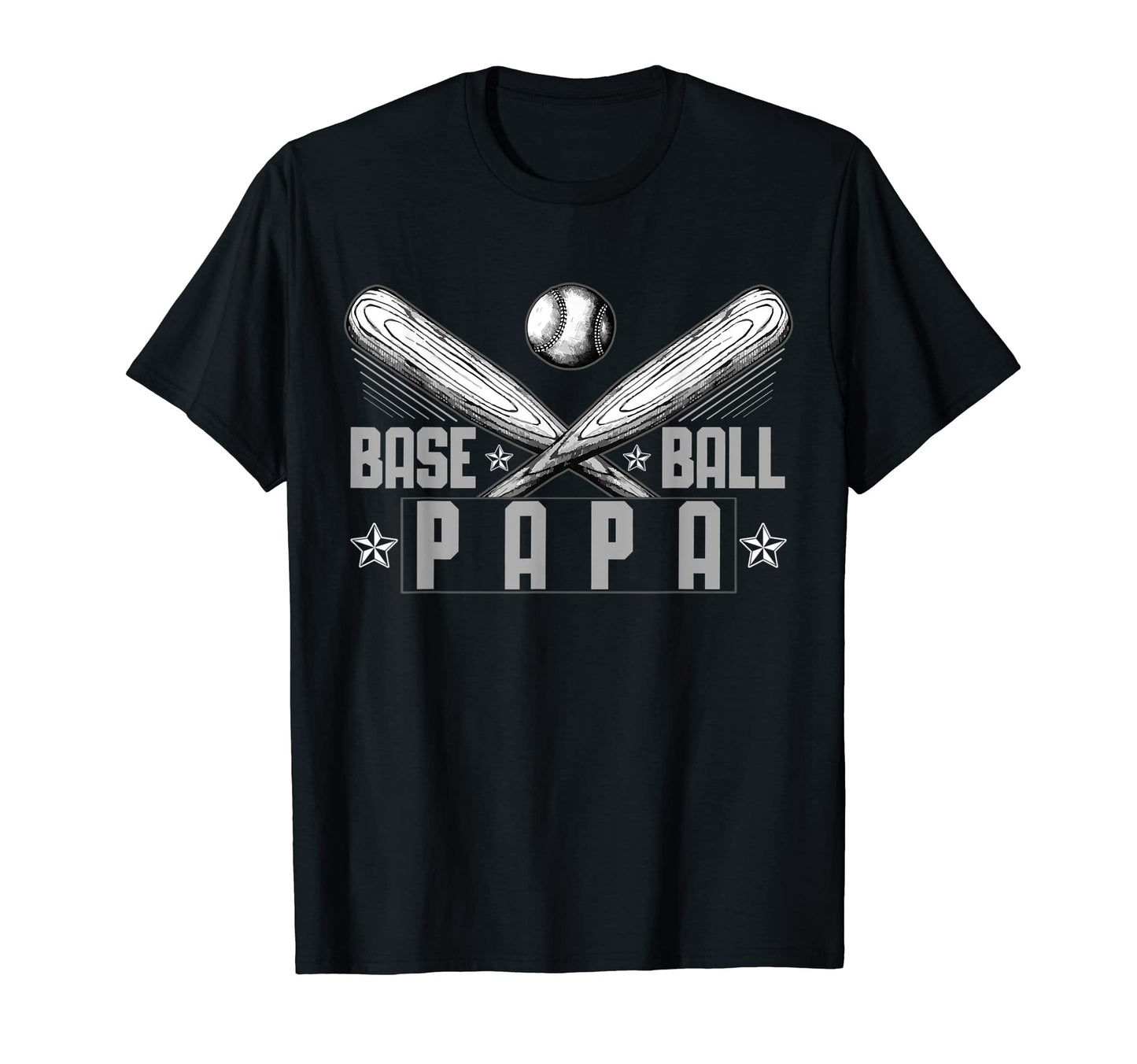 Baseball Papa Sports Dad Sweatshirt - Fun Novelty Design for Adults - T-Shirt, Sweatshirt, Hoodie