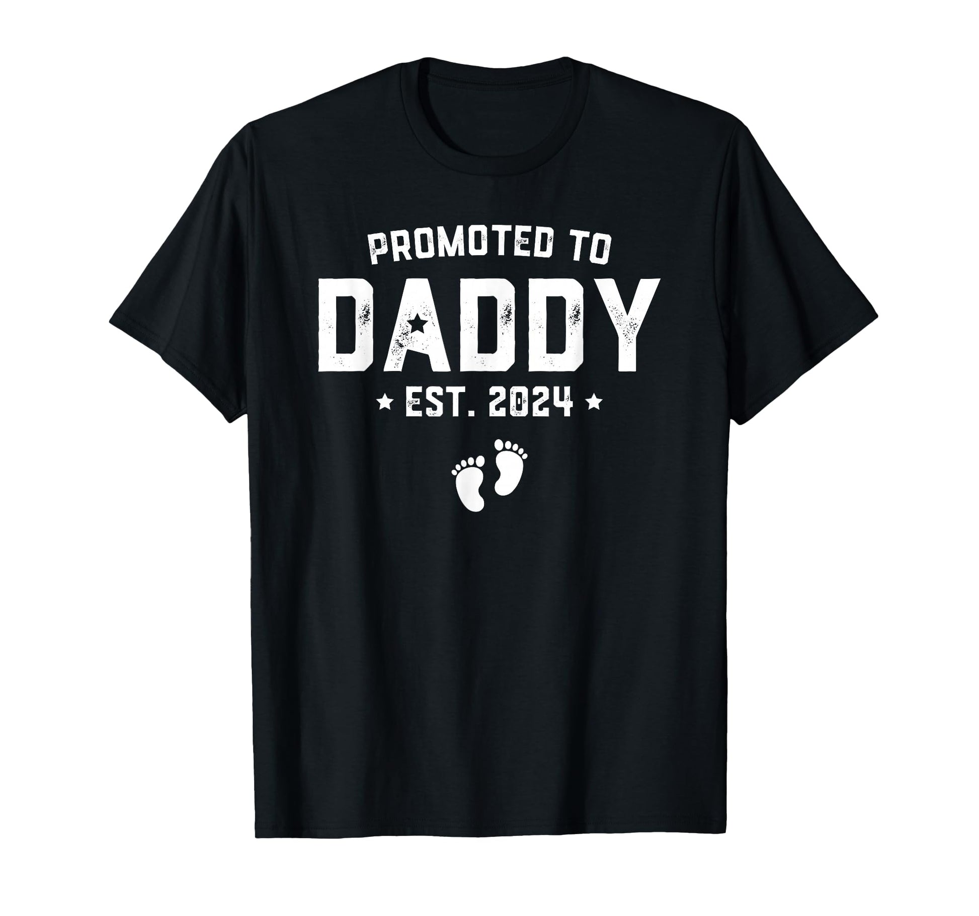 Promoted To Daddy Est 2024 Gift New Daddy T-Shirt - Graphic Print Unisex - T-Shirt, Sweatshirt, Hoodie