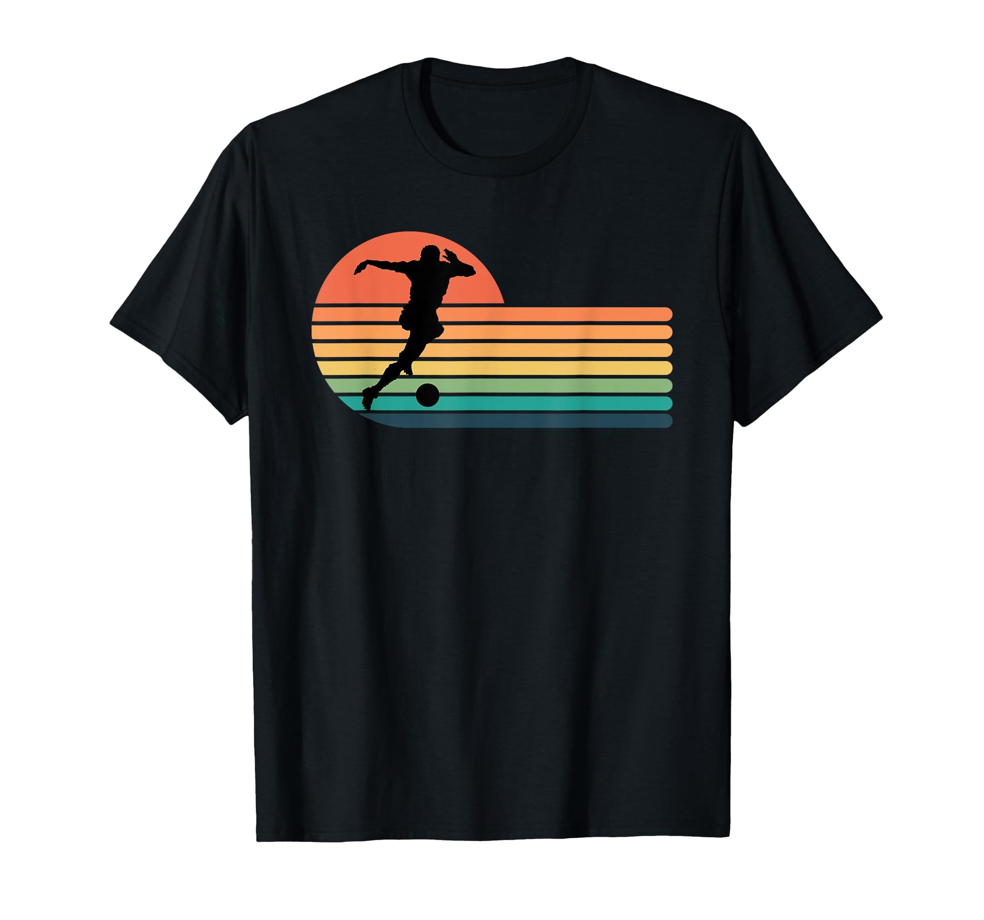 Soccer Silhouette Kicking Ball T-Shirt - Aesthetic Graphic Unisex - T-Shirt, Sweatshirt, Hoodie