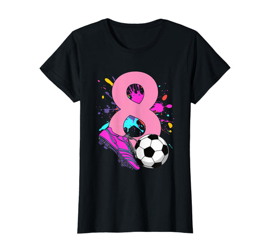 8Th Birthday Soccer Player Football 8 T-Shirt - Unique Graphic for Adults - T-Shirt, Sweatshirt, Hoodie