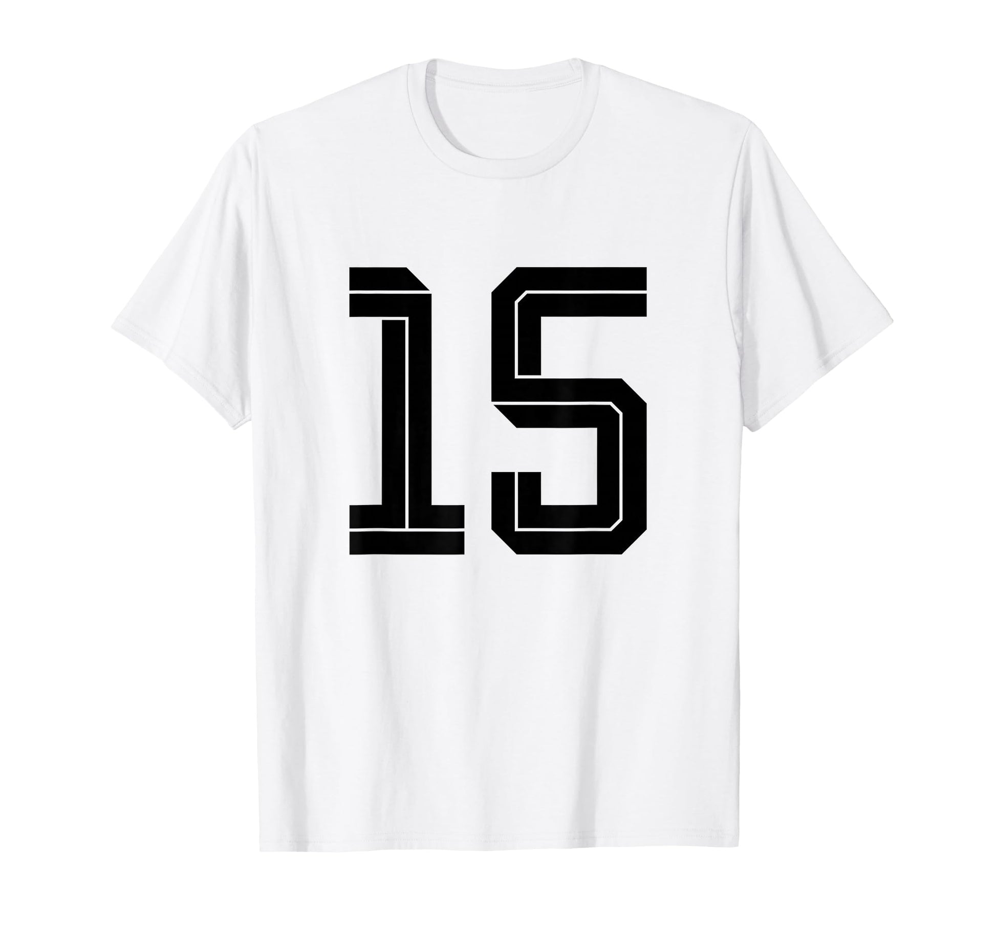 15 White Number 15 Sports Fan Soccer T-Shirt - Streetwear Style Unisex - T-Shirt, Sweatshirt, Hoodie