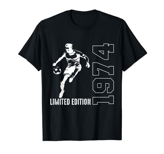 50Th Birthday Soccer Birthday 1974 T-Shirt - Custom Art Print Men Women - T-Shirt, Sweatshirt, Hoodie