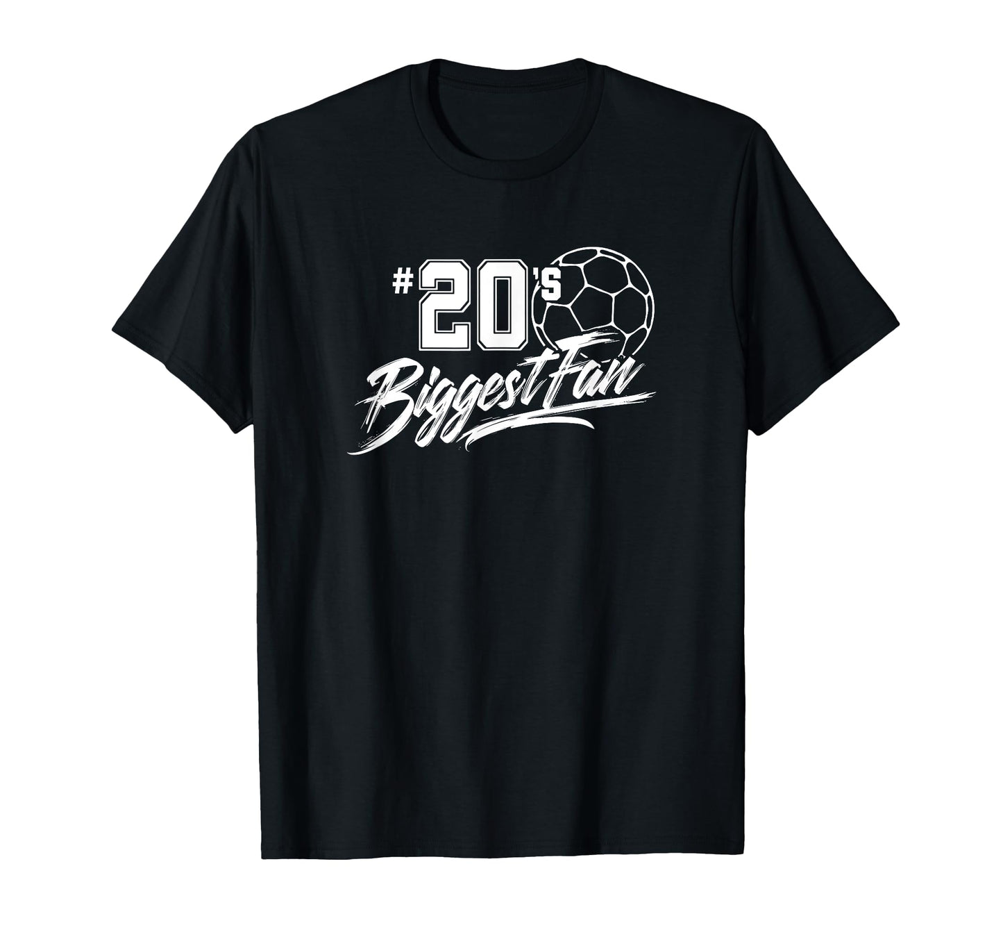 Number 20S Biggest Fan Soccer Player T-Shirt - Trendy Graphic for Adults - T-Shirt, Sweatshirt, Hoodie