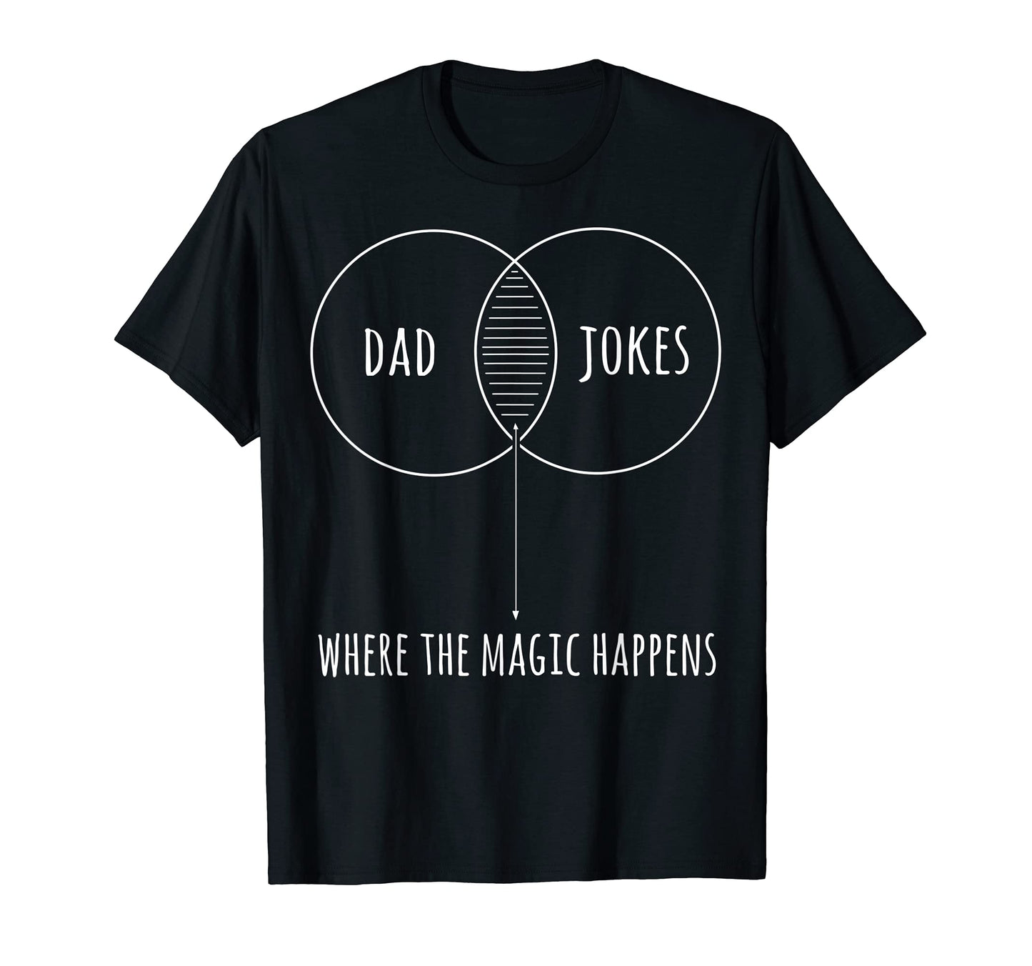 Dad Jokes Where Magic Happens T-Shirt - Custom Art Print for Adults - T-Shirt, Sweatshirt, Hoodie