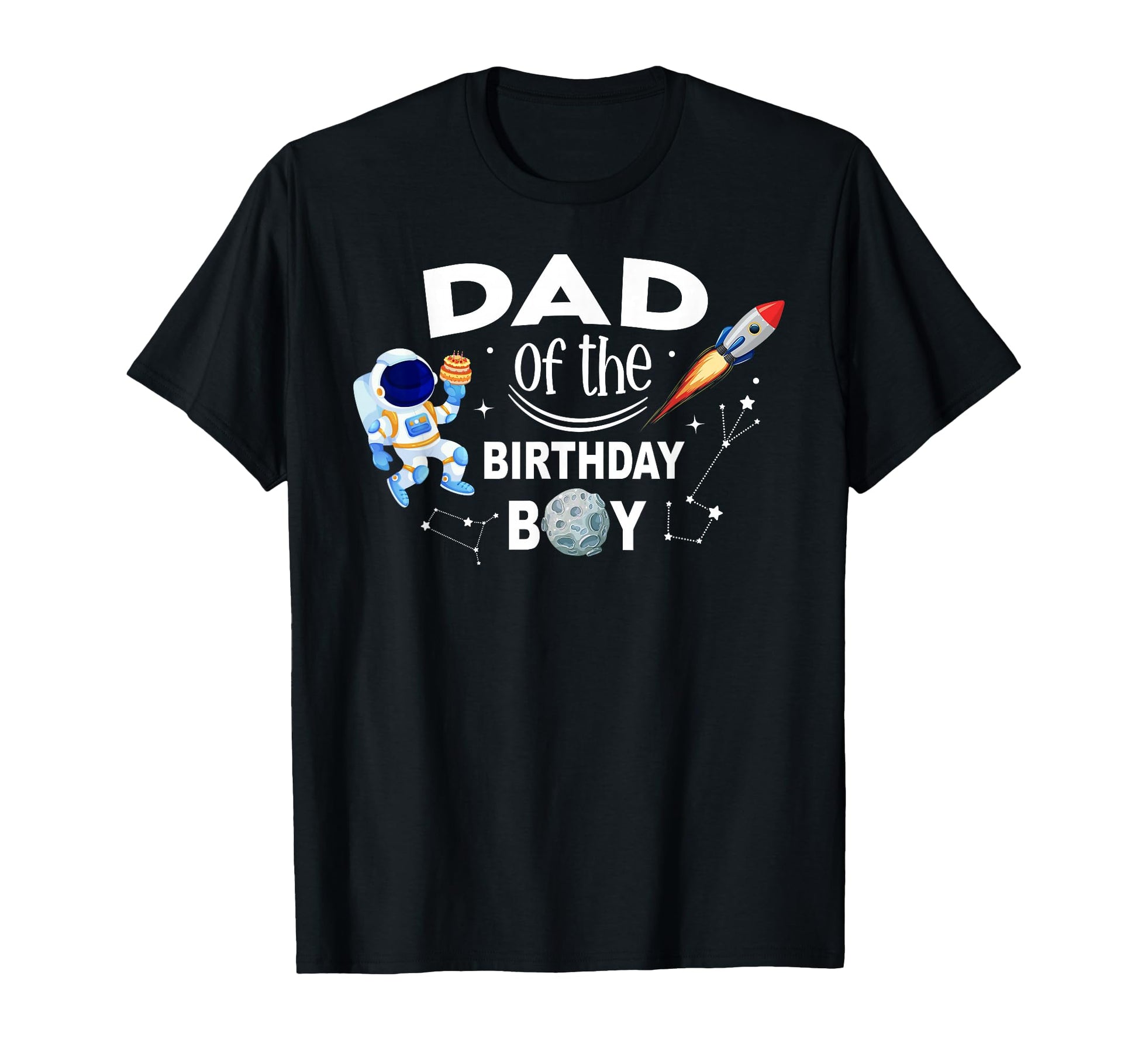 Dad Birthday Space Astronaut Birthday T-Shirt - Trendy Graphic for Adults - T-Shirt, Sweatshirt, Hoodie