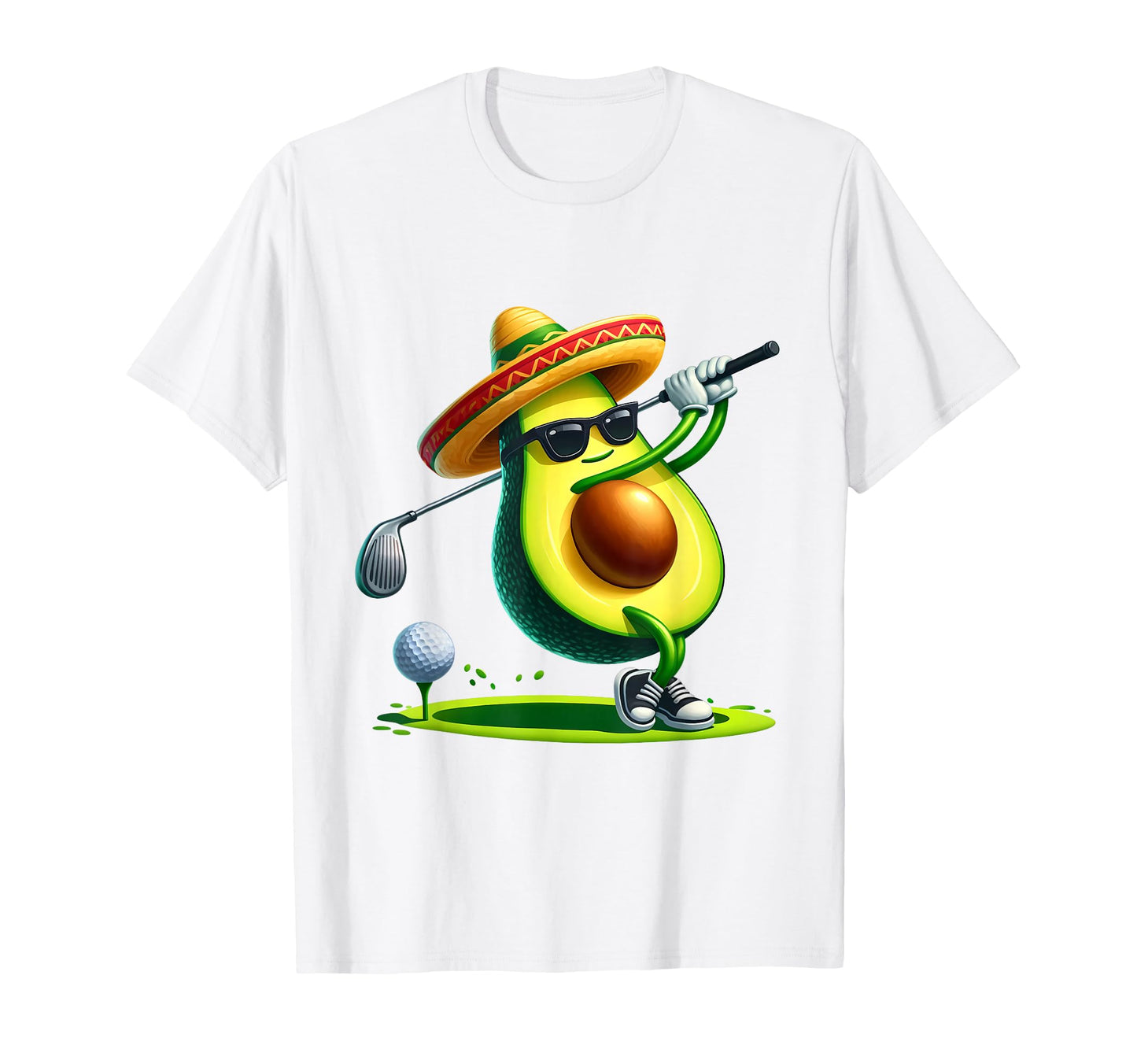 Funny Cinco De Mayo Avocado Showing T-Shirt - Unique Graphic Men Women - T-Shirt, Sweatshirt, Hoodie