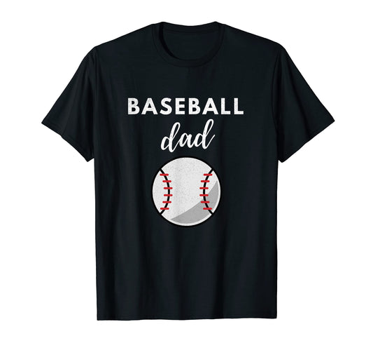Baseball Dad Game Day Sports Lover Fathers T-Shirt - Unique Graphic Unisex - T-Shirt, Sweatshirt, Hoodie