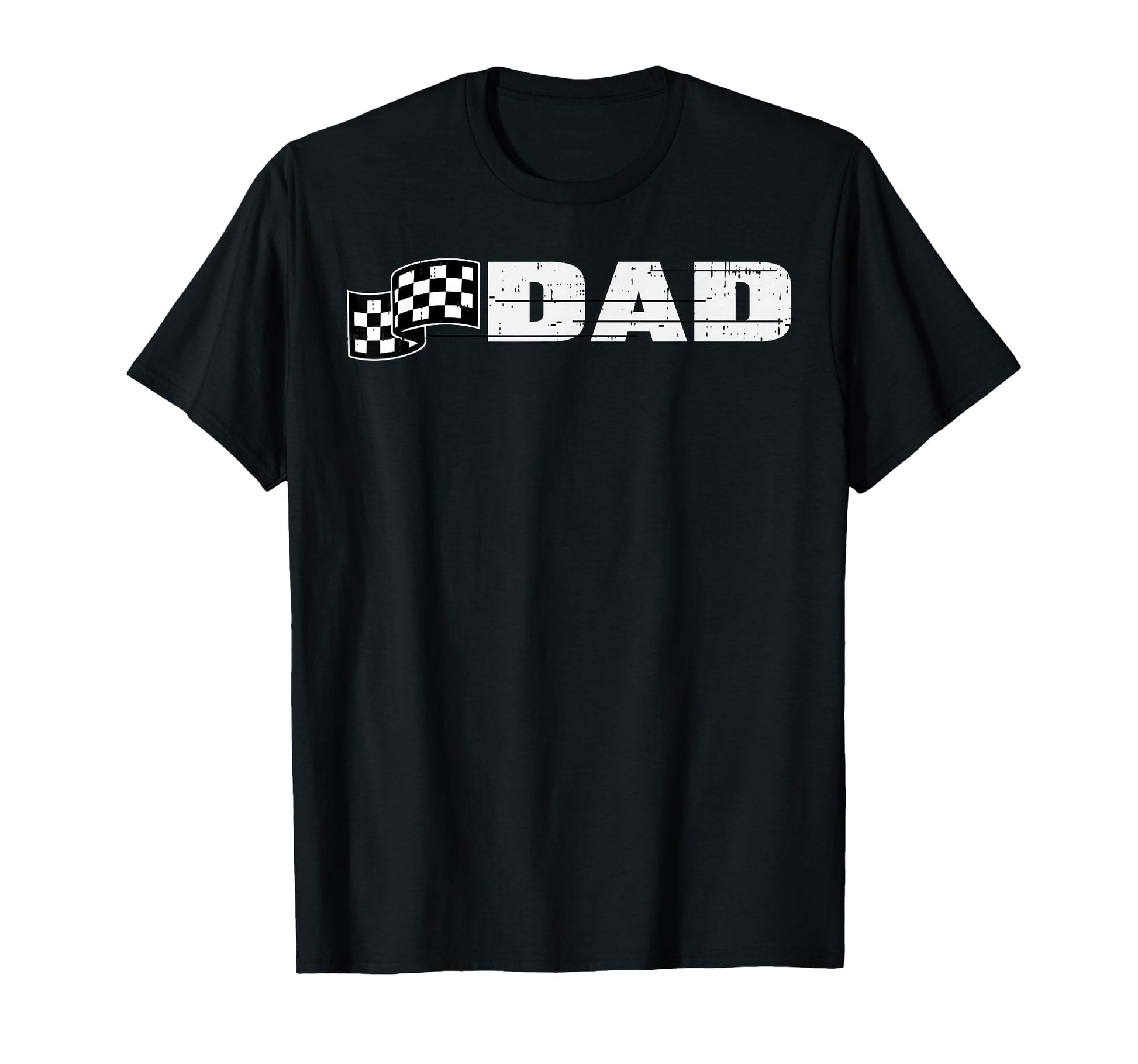 Birthday Racing Flag Dad Racer Party T-Shirt - Graphic Print for Adults - T-Shirt, Sweatshirt, Hoodie