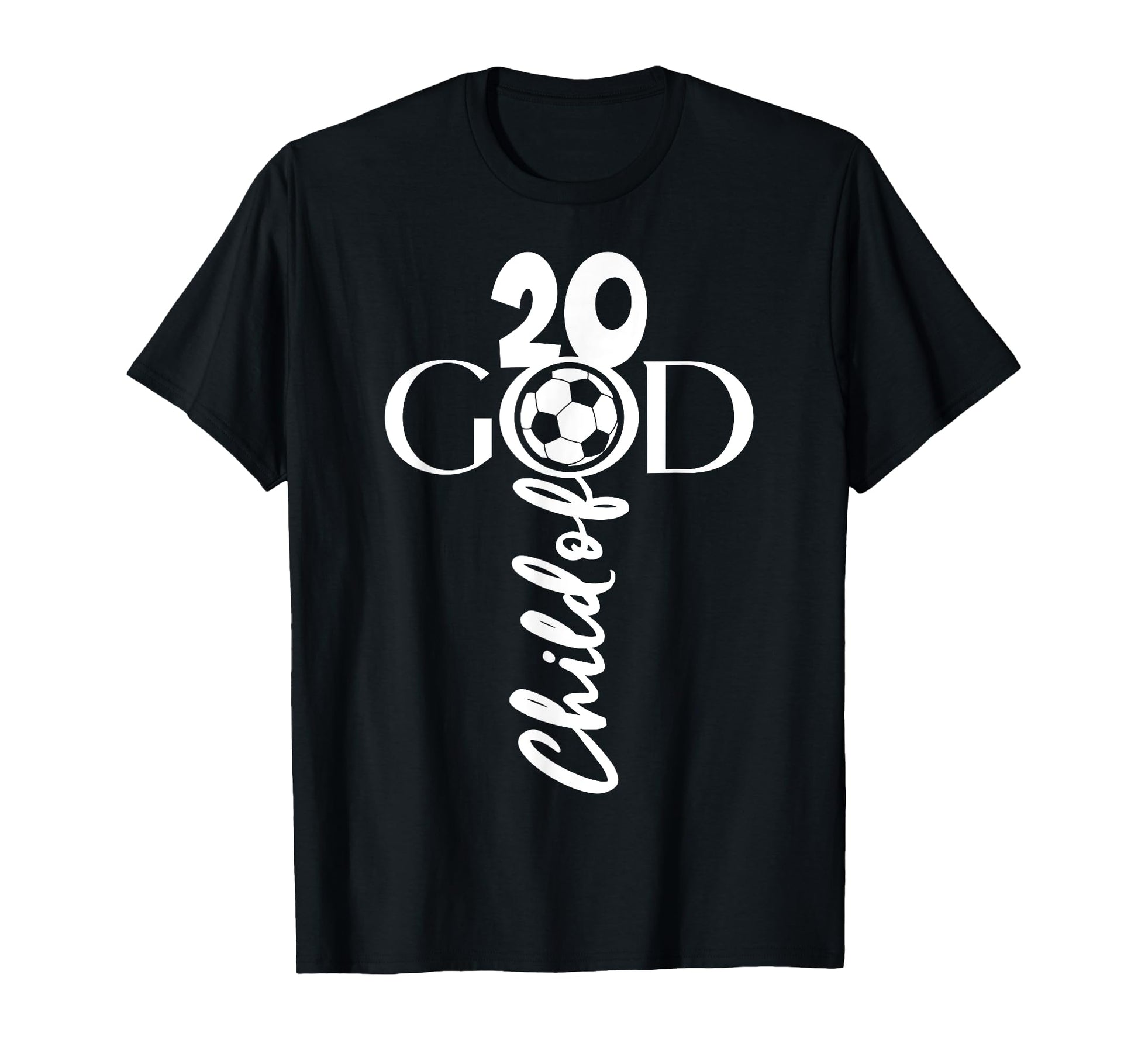Jesus Christ 20 Years Child God Soccer T-Shirt - Unique Graphic for Adults - T-Shirt, Sweatshirt, Hoodie