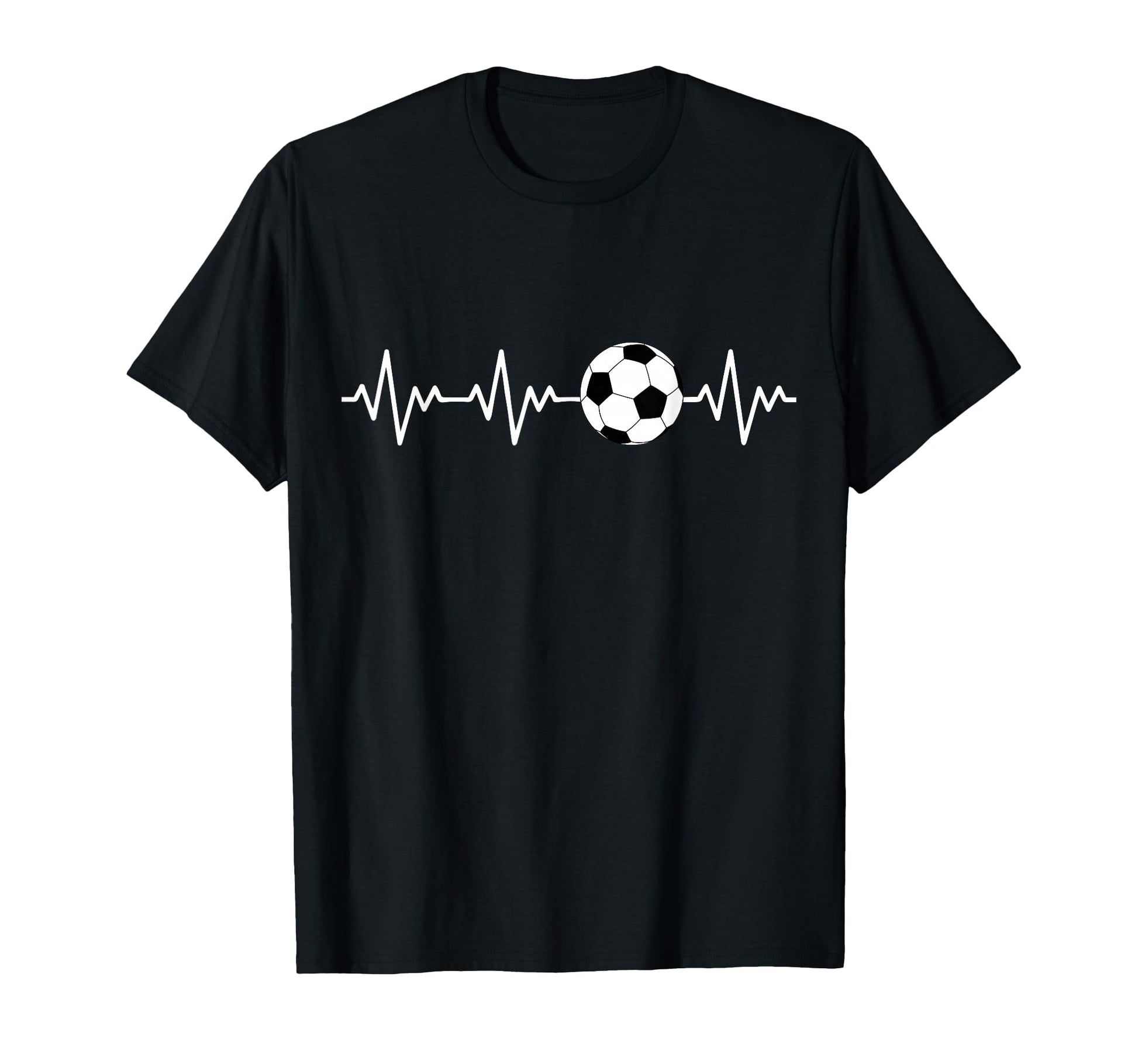 Heartbeat Soccer T-Shirt - Trendy Graphic Unisex - T-Shirt, Sweatshirt, Hoodie