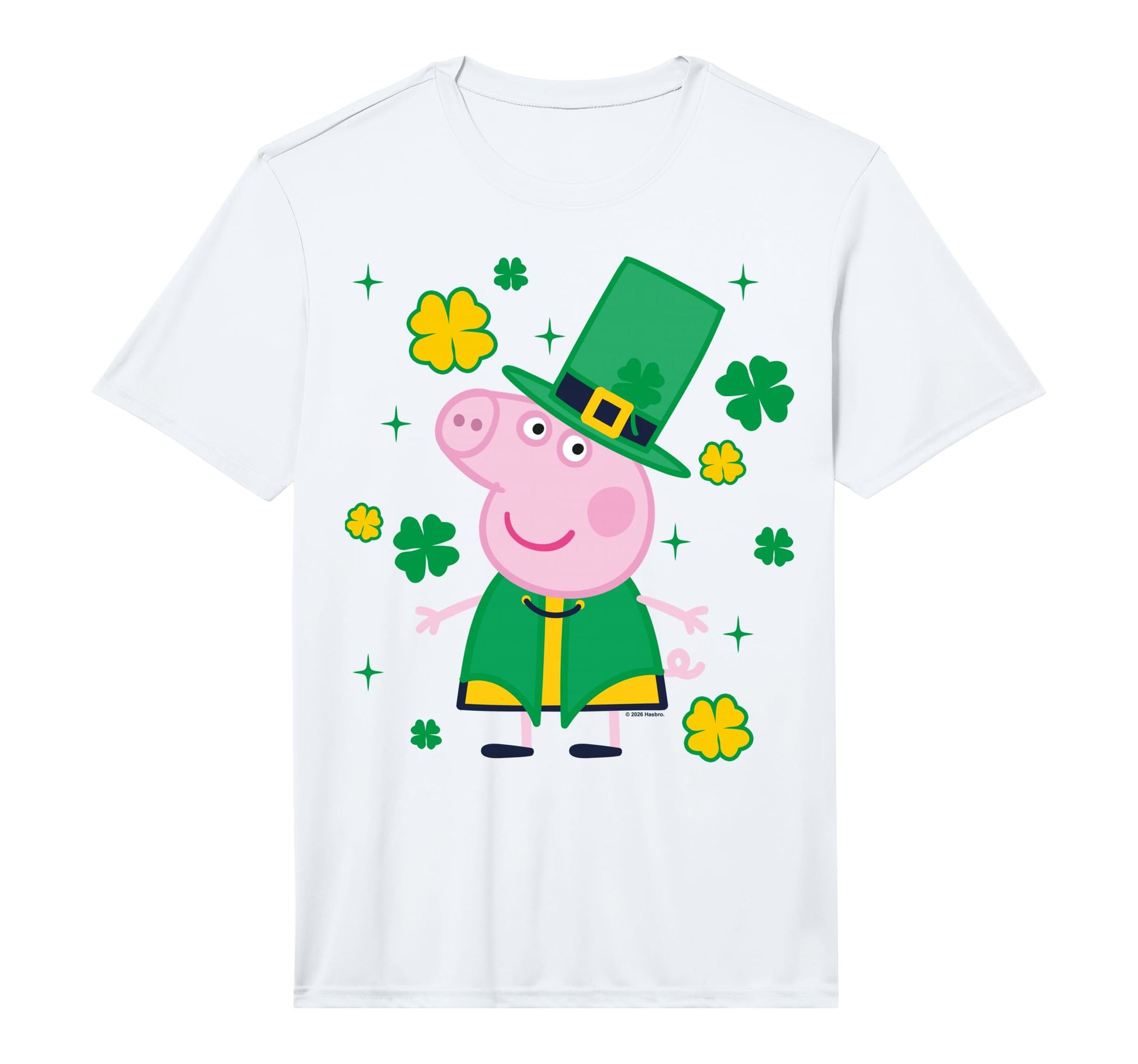 Peppa Pig St Patricks Day Shamrocks T-Shirt - Trendy Graphic for Adults - T-Shirt, Sweatshirt, Hoodie