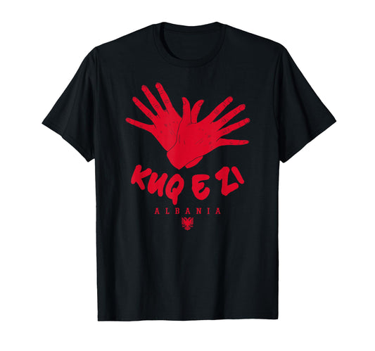 Albania Kosovo Shqiptar Kuq E Zi Eagle T-Shirt - Trendy Graphic Unisex - T-Shirt, Sweatshirt, Hoodie