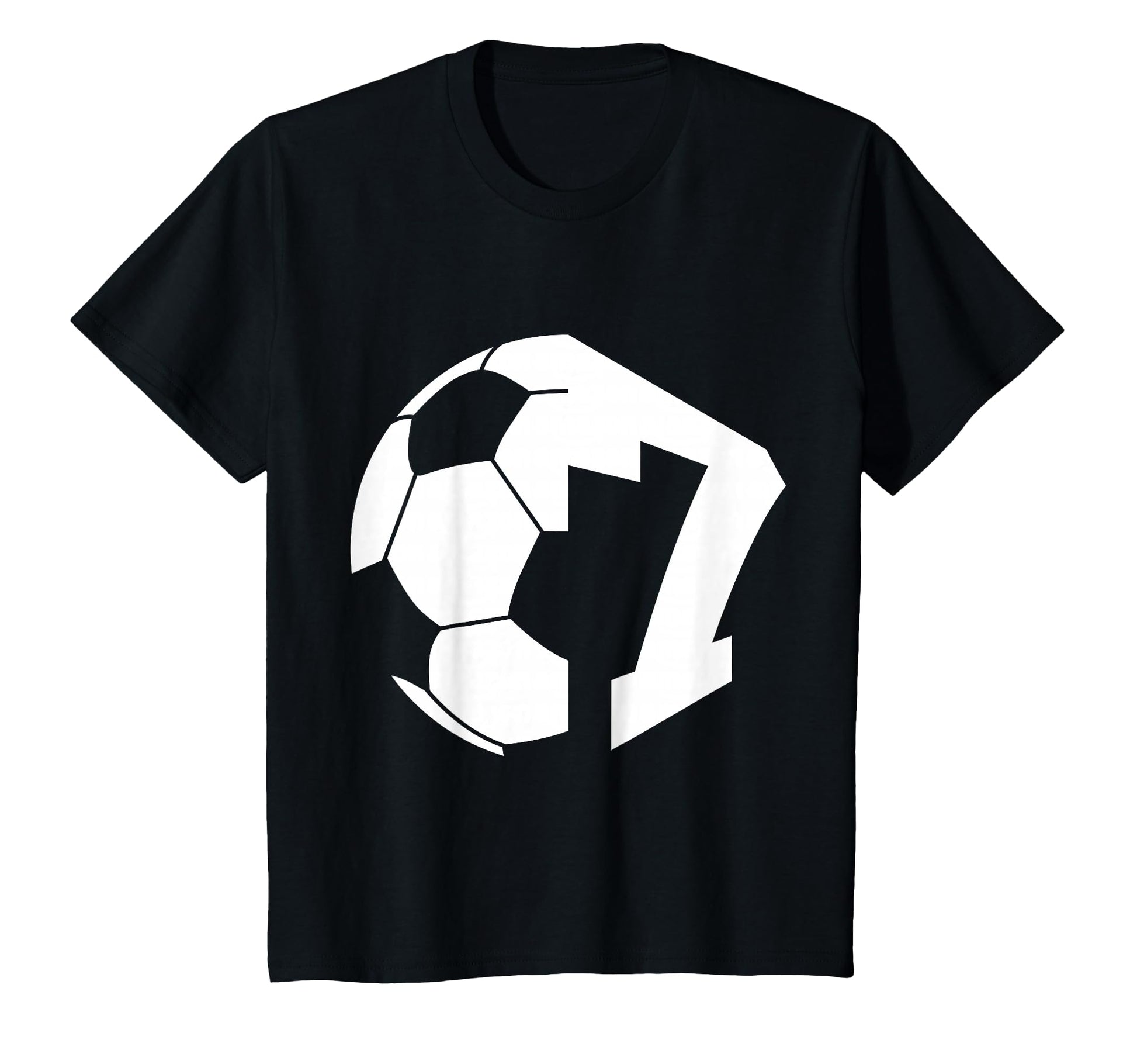 Number 7 Years Soccer 7Th Birthday T-Shirt - Custom Art Print Unisex - T-Shirt, Sweatshirt, Hoodie