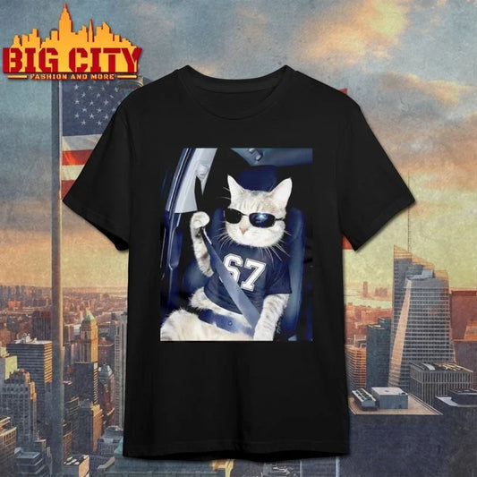 67 Cat Wearing Sunglasses Gen Alpha shirt Unisex T-shirt, Sweatshirt, Hoodie, Long Sleeve Tee - T-Shirt, Sweatshirt, Hoodie
