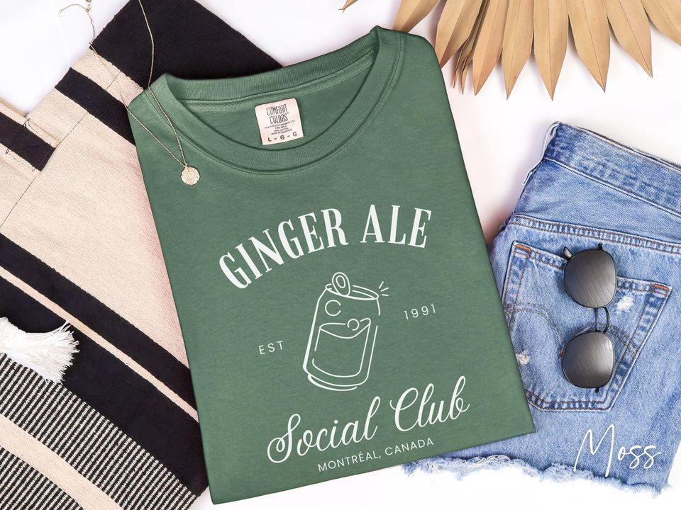 Shane Hollander Ginger Ale Soociial Clubb Shirt, Heated Rivalry Comfort Colors 1717, Gay Hockey Womens Boxy Tee Romance Book Game Changer Shirt - T-Shirt, Sweatshirt, Hoodie