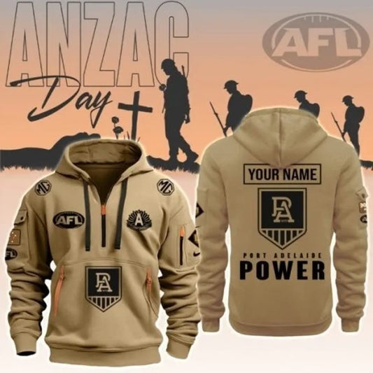 Adelaide Football Club  Anzac Day Tactical Hoodie Unisex T-shirt, Sweatshirt, Hoodie, Long Sleeve Tee - T-Shirt, Sweatshirt, Hoodie