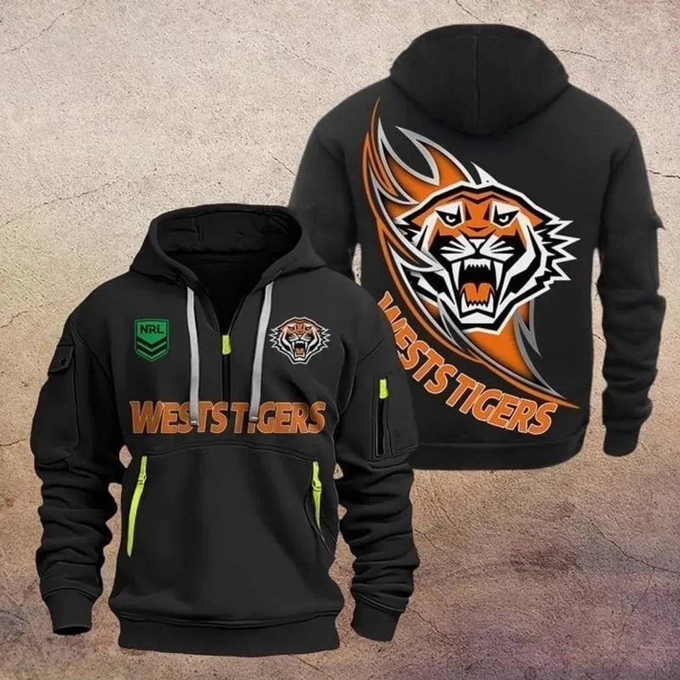 Wests Tigers Tactical Hoodie Unisex T-shirt, Sweatshirt, Hoodie, Long Sleeve Tee - T-Shirt, Sweatshirt, Hoodie