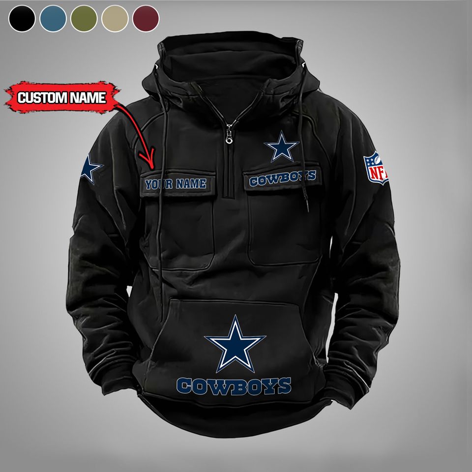 Dallas Cowboys Vintage Men Hoodies With Custom Name Unisex T-shirt, Sweatshirt, Hoodie, Long Sleeve Tee - T-Shirt, Sweatshirt, Hoodie
