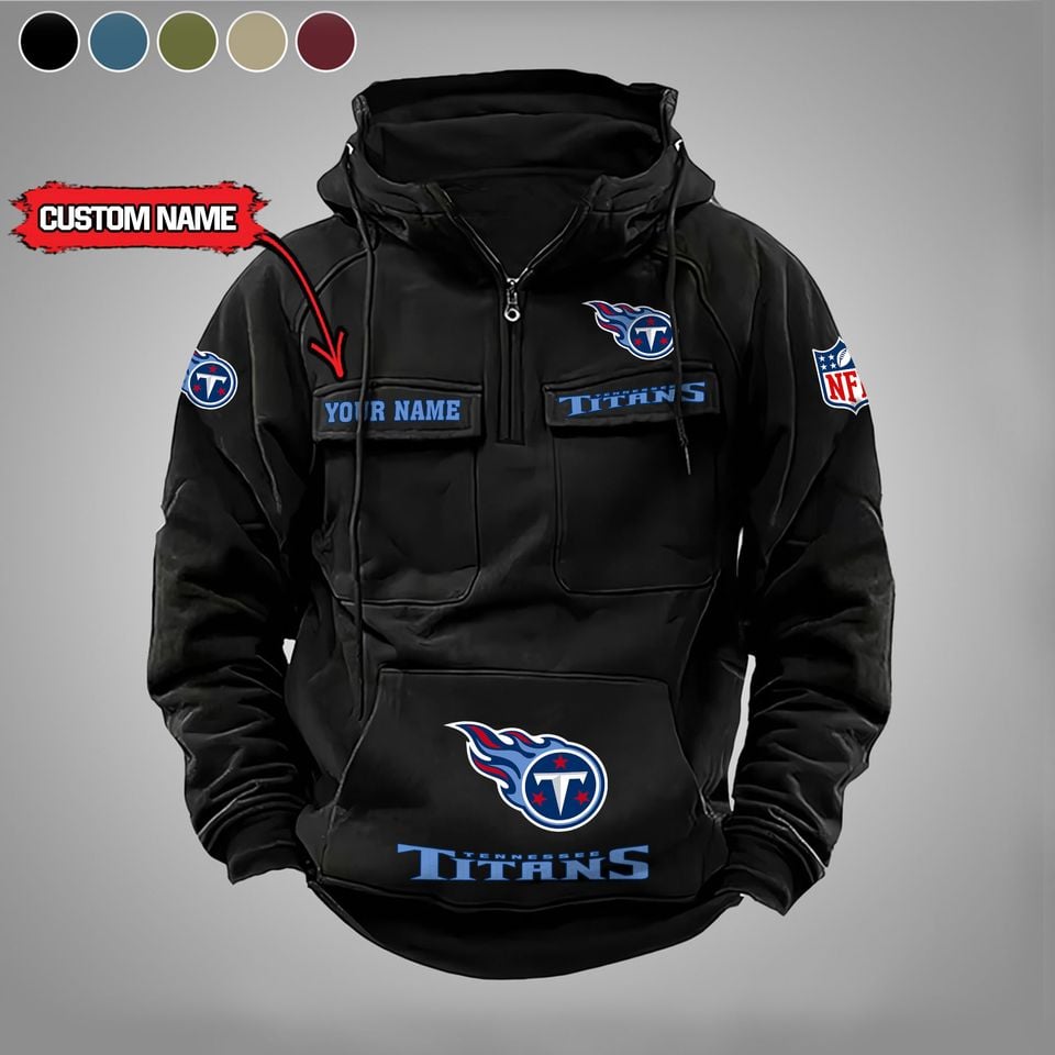 Tennessee Titans Custom Cargo Hoodie Unisex T-shirt, Sweatshirt, Hoodie, Long Sleeve Tee - T-Shirt, Sweatshirt, Hoodie