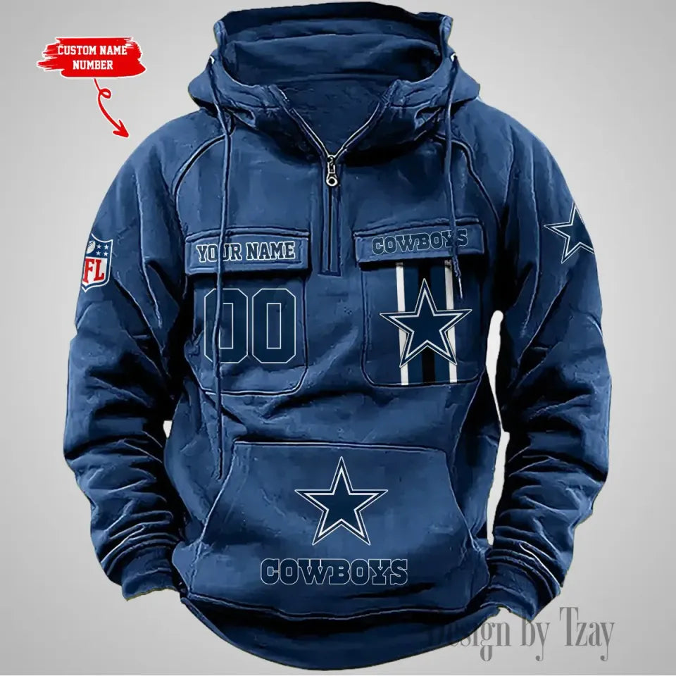 Dallas Cowboys Custom Vintage Men Hoodies Unisex T-shirt, Sweatshirt, Hoodie, Long Sleeve Tee - T-Shirt, Sweatshirt, Hoodie